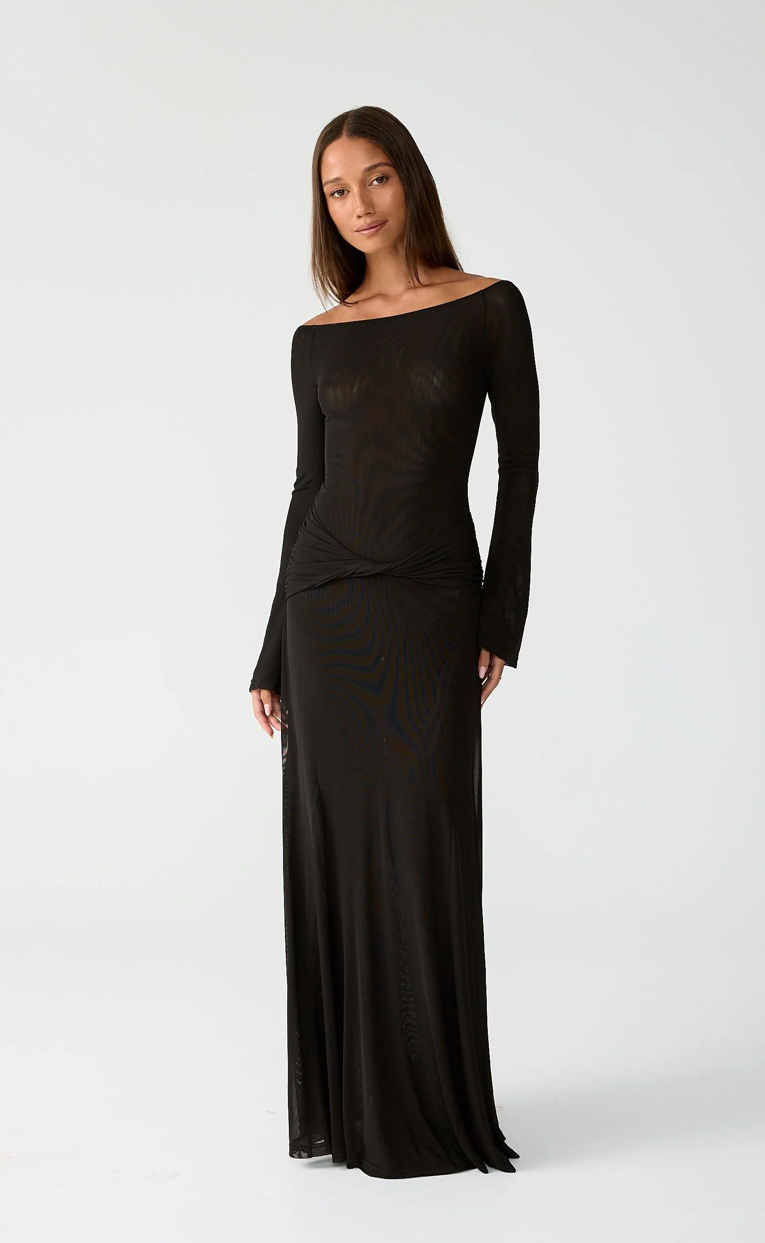 Soleil Maxi Dress (Black) - Image 8