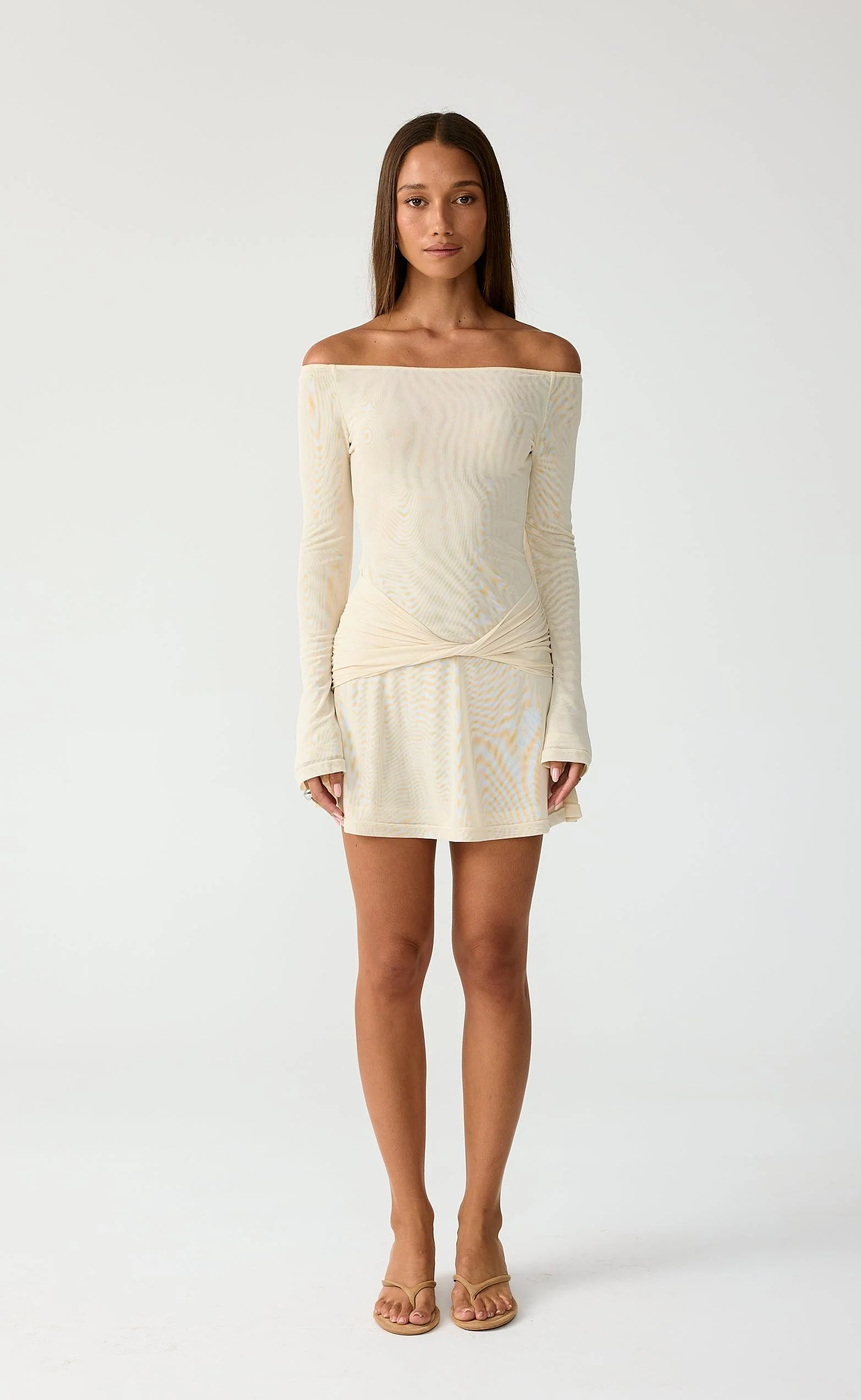 Soleil Mini Dress (Buttermilk) - Image 2