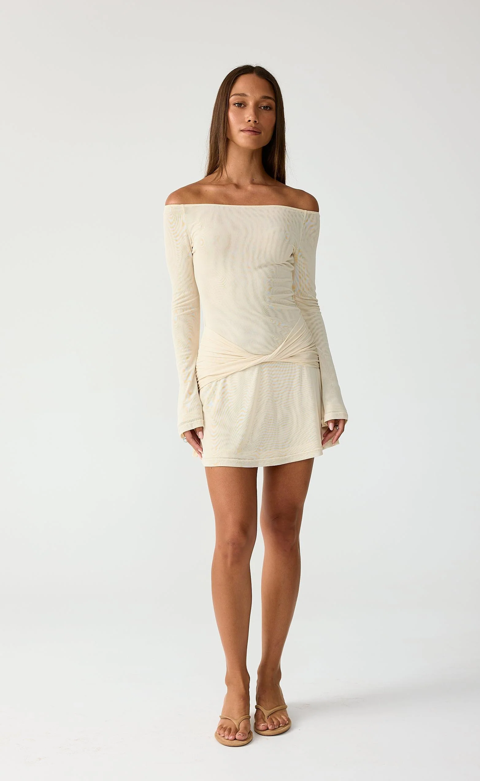 Soleil Mini Dress (Buttermilk) - Image 4