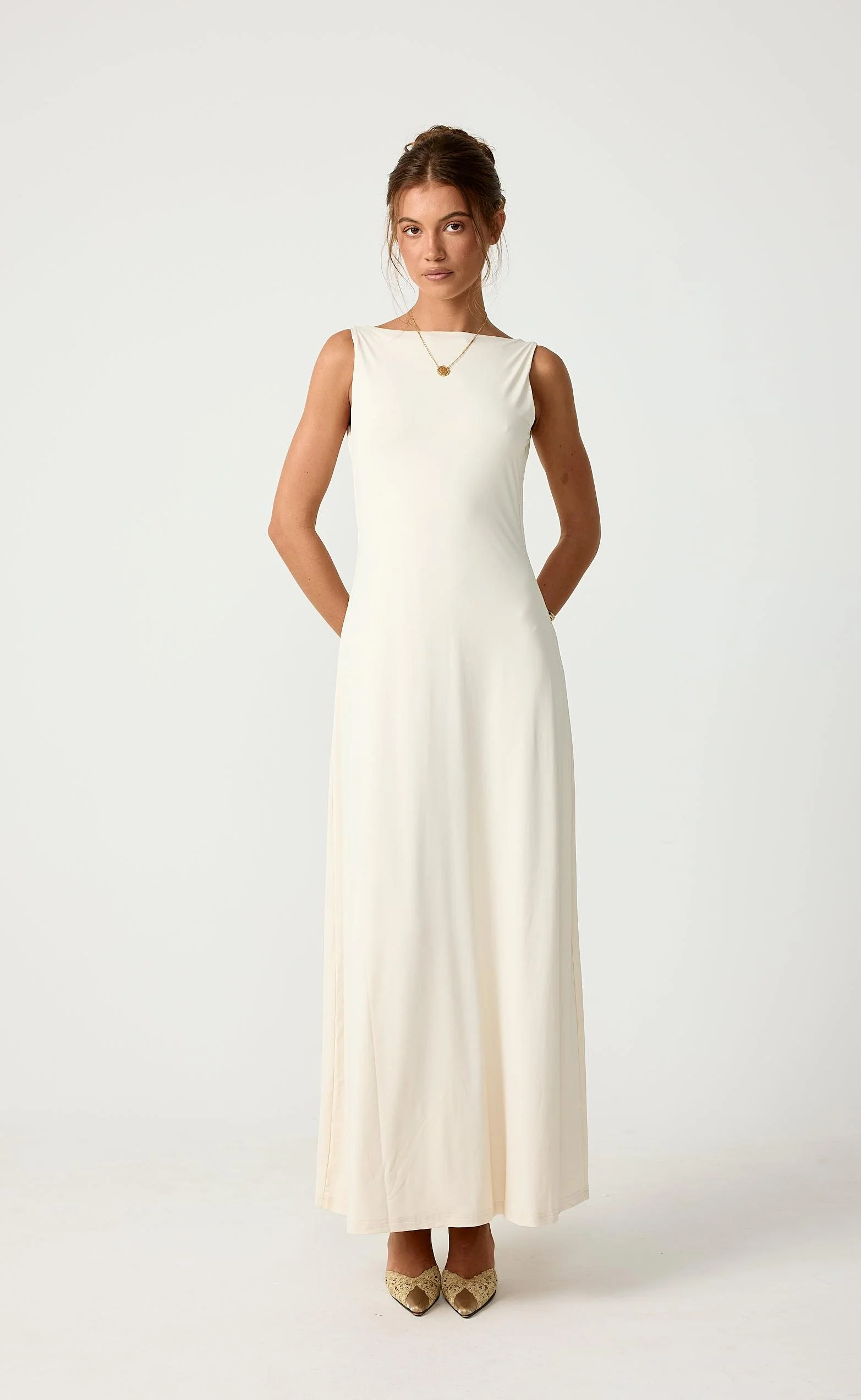 Soulmate Maxi Dress (Oat) - Image 2