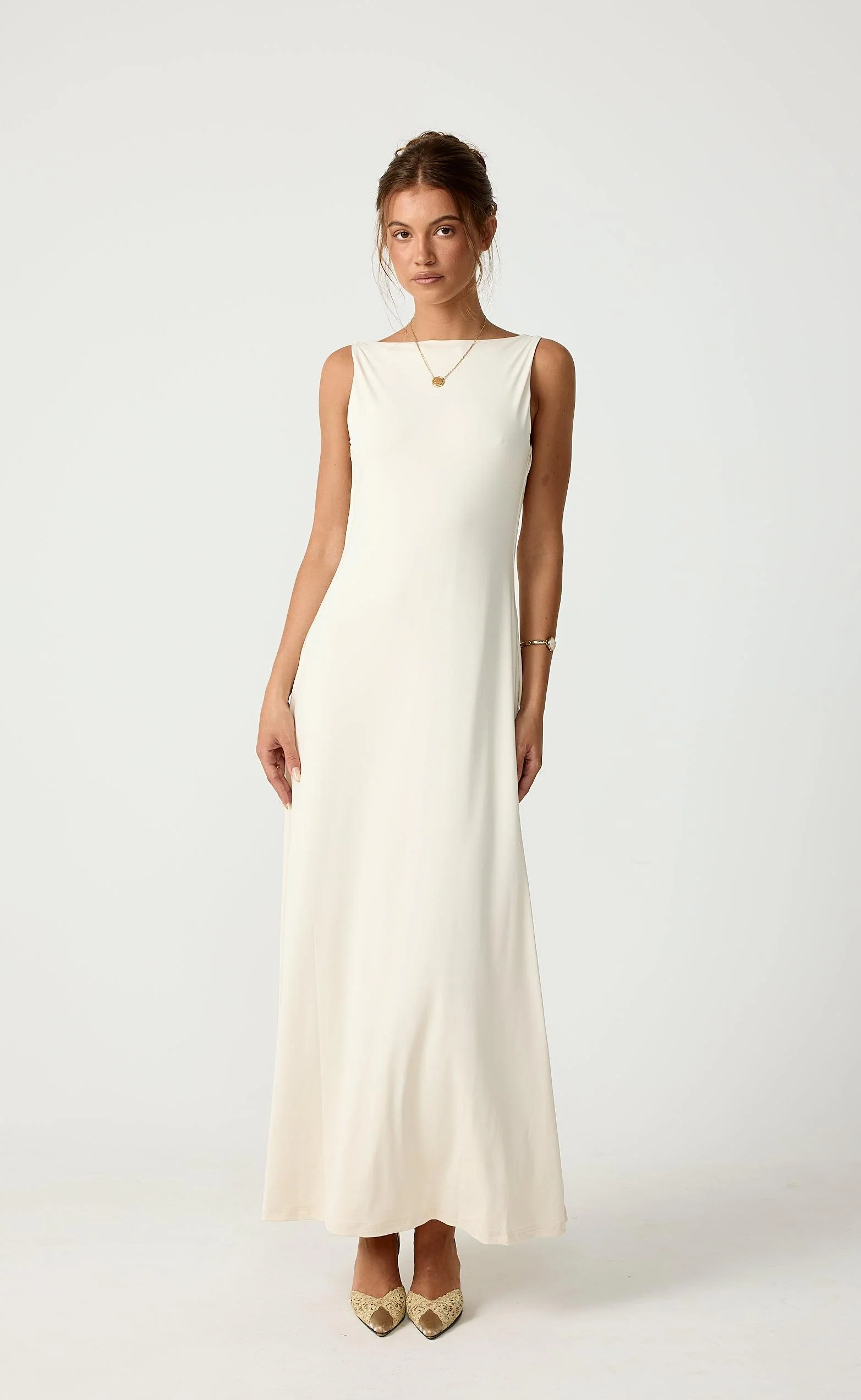 Soulmate Maxi Dress (Oat) - Image 7