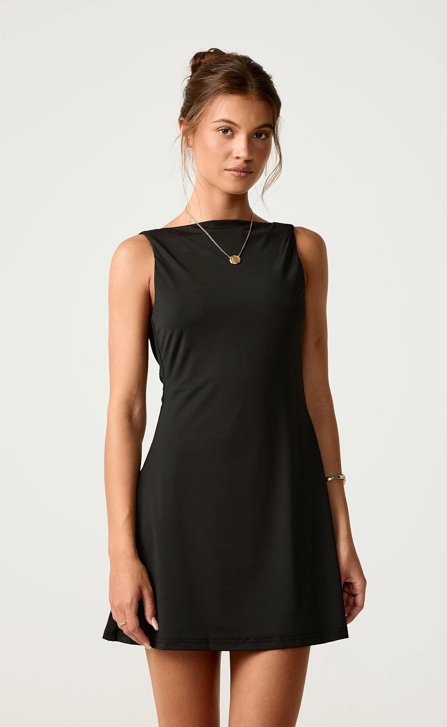 Soulmate Mini Dress (Black) - Image 3
