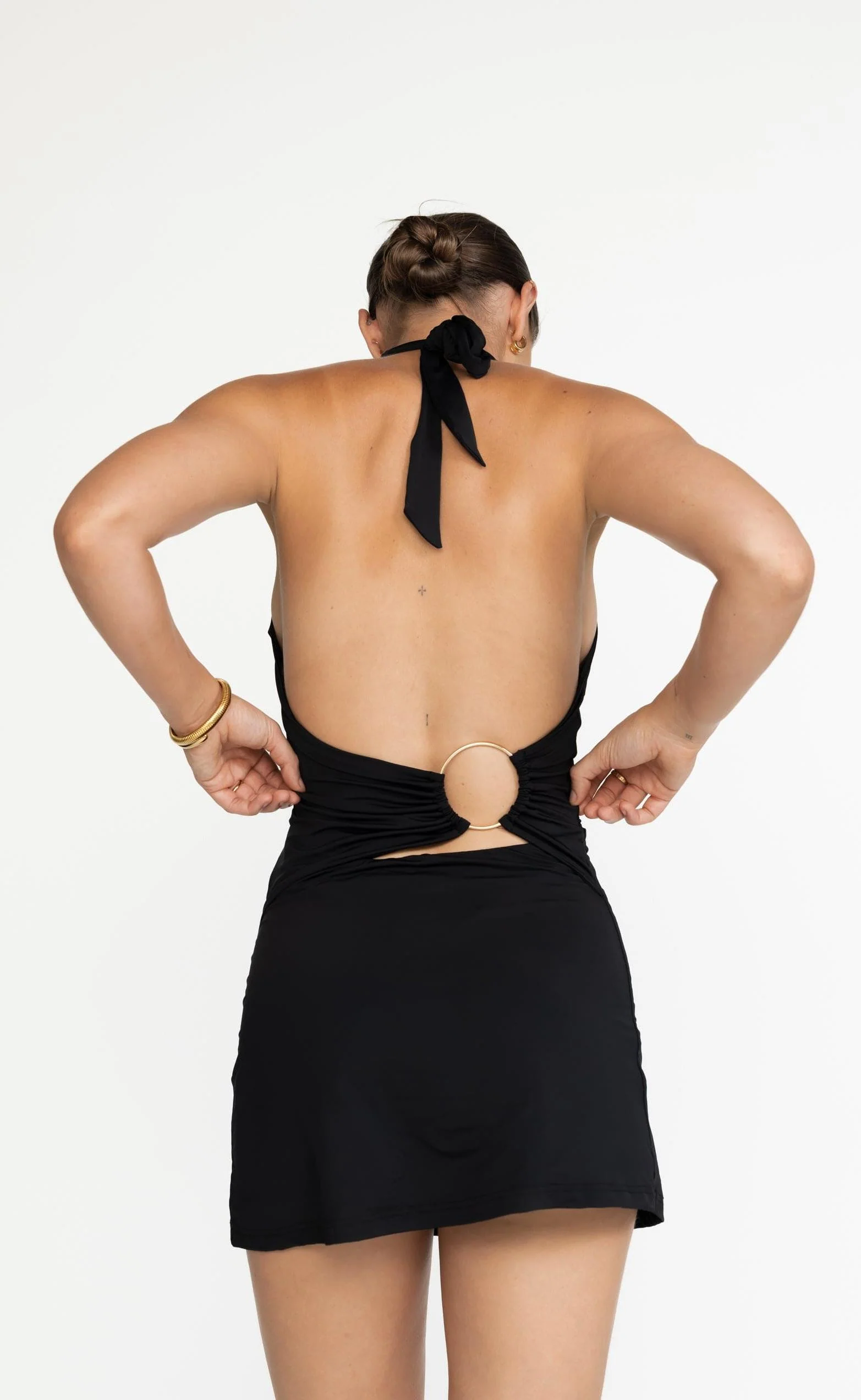 Speakeasy Mini Dress (Black) - Image 6