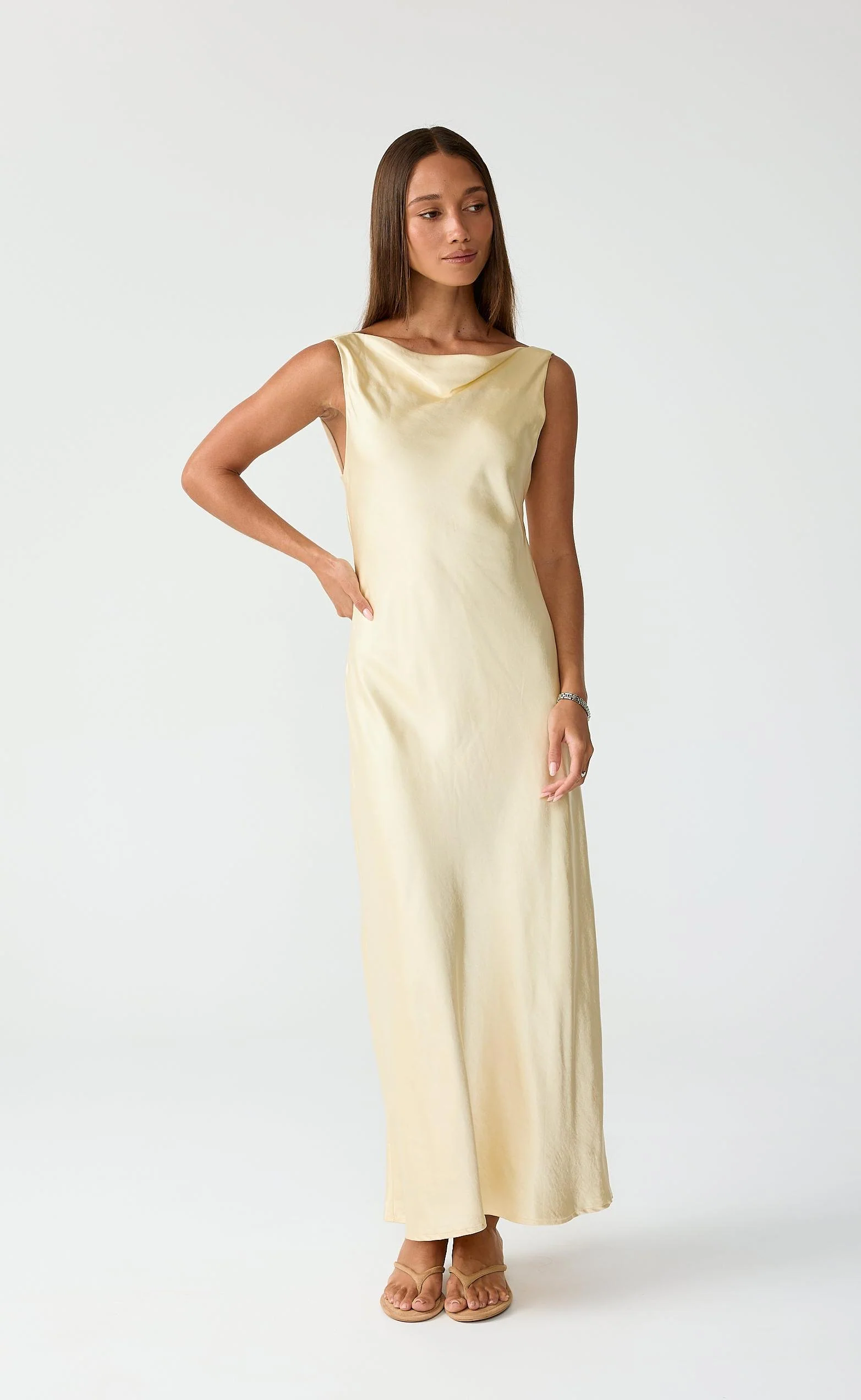 Springtime Maxi Dress (Lemon) - Image 2