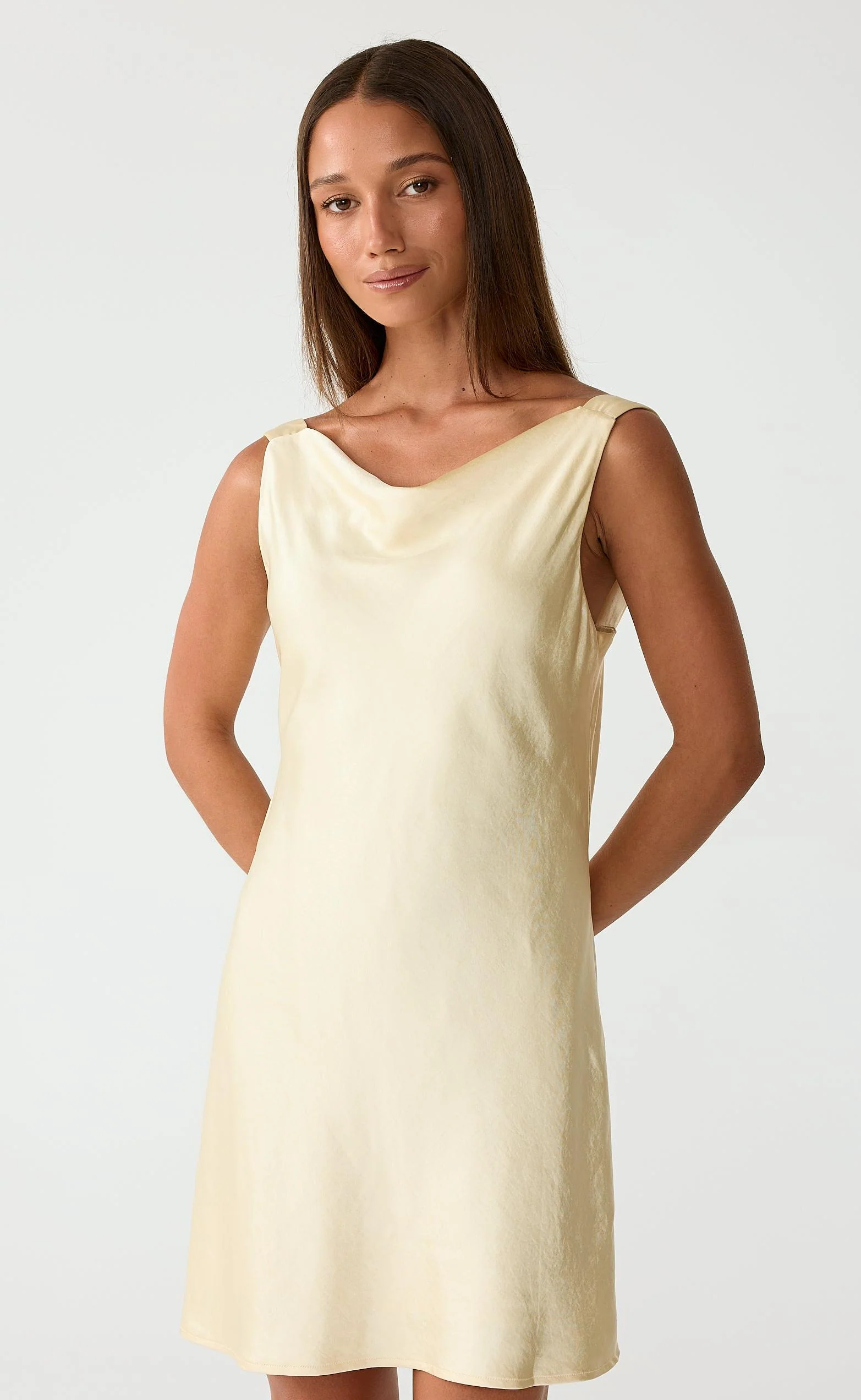 Springtime Mini Dress (Lemon) - Image 3