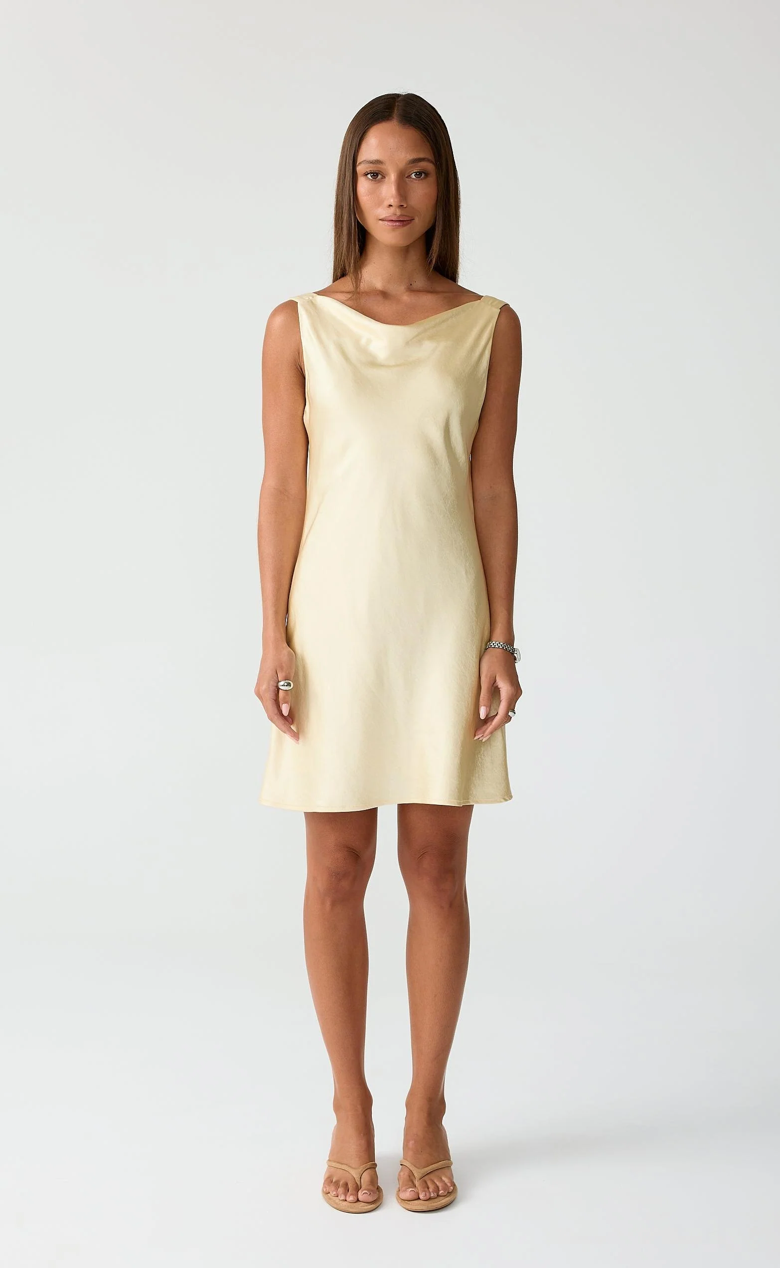 Springtime Mini Dress (Lemon) - Image 5