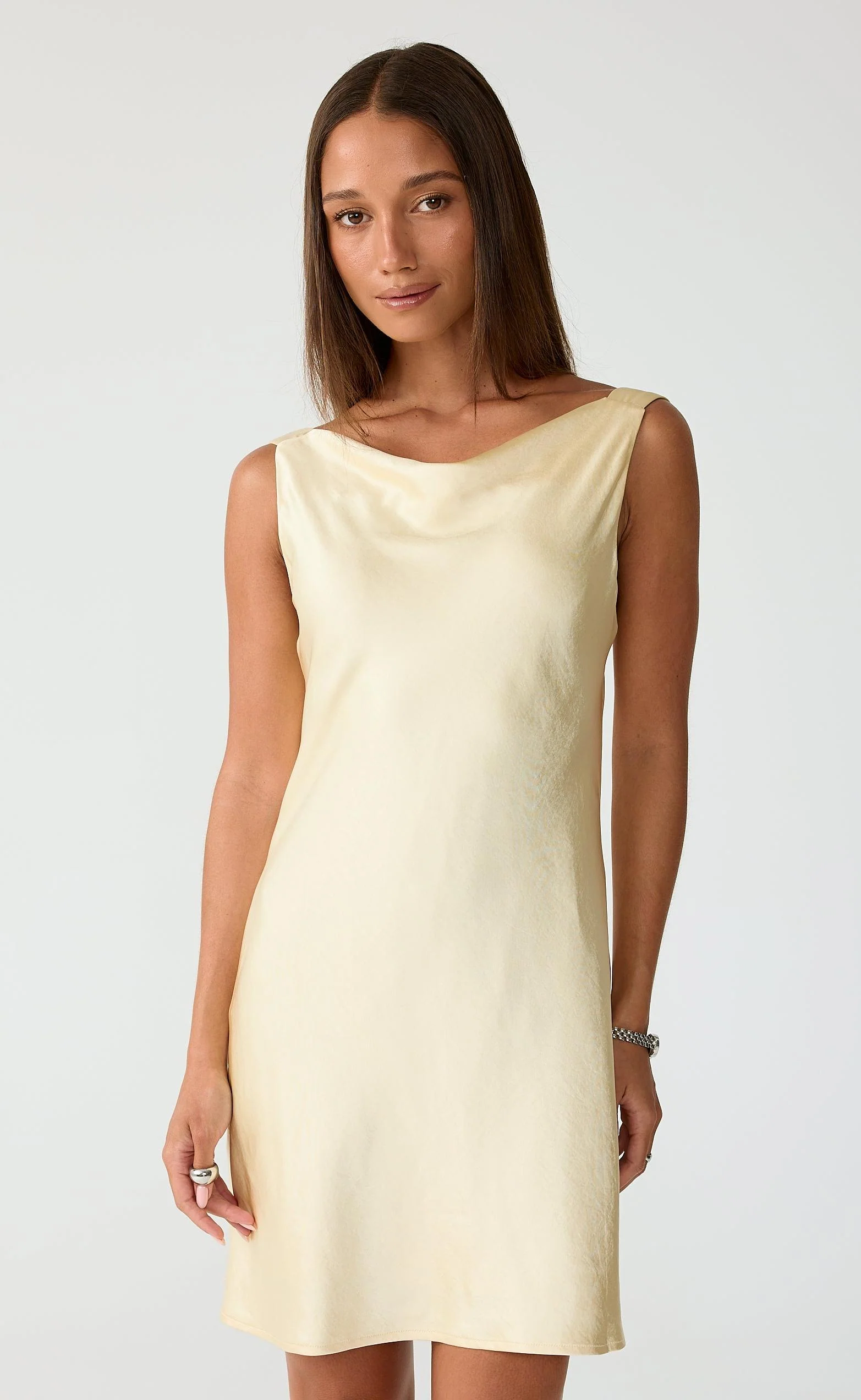 Springtime Mini Dress (Lemon) - Image 6