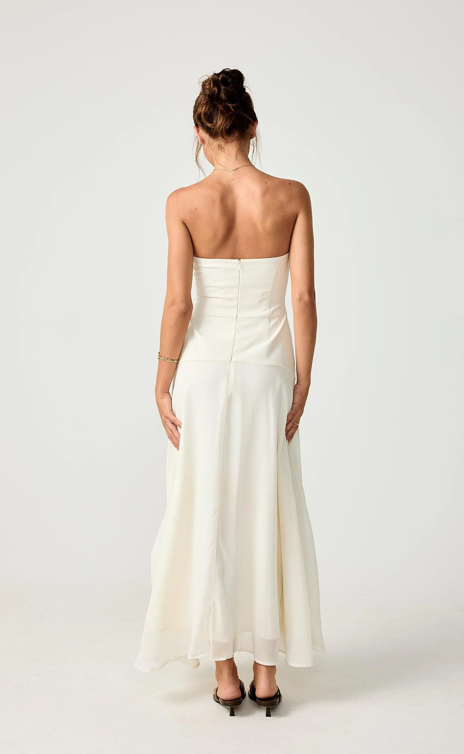 Stella Midi Dress (Cream) - Image 4