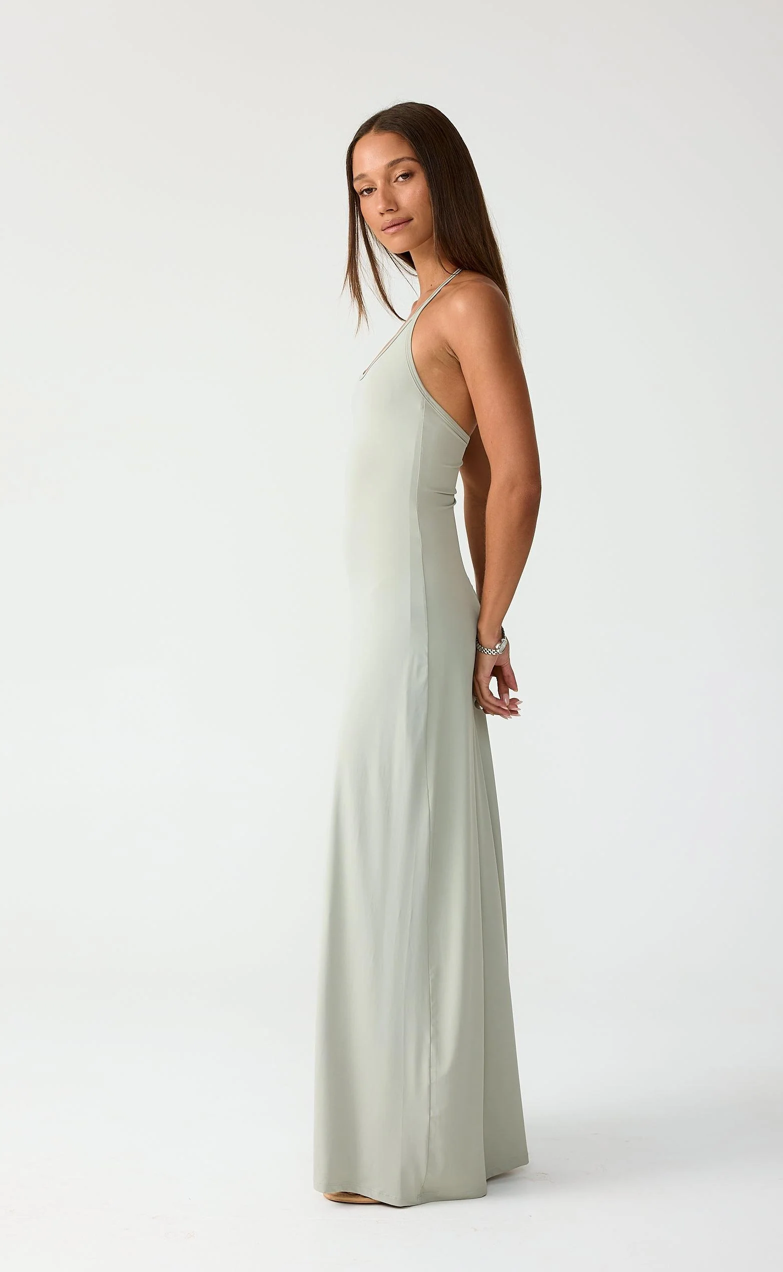 Stevie Maxi Dress (Light Smoke) - Image 4