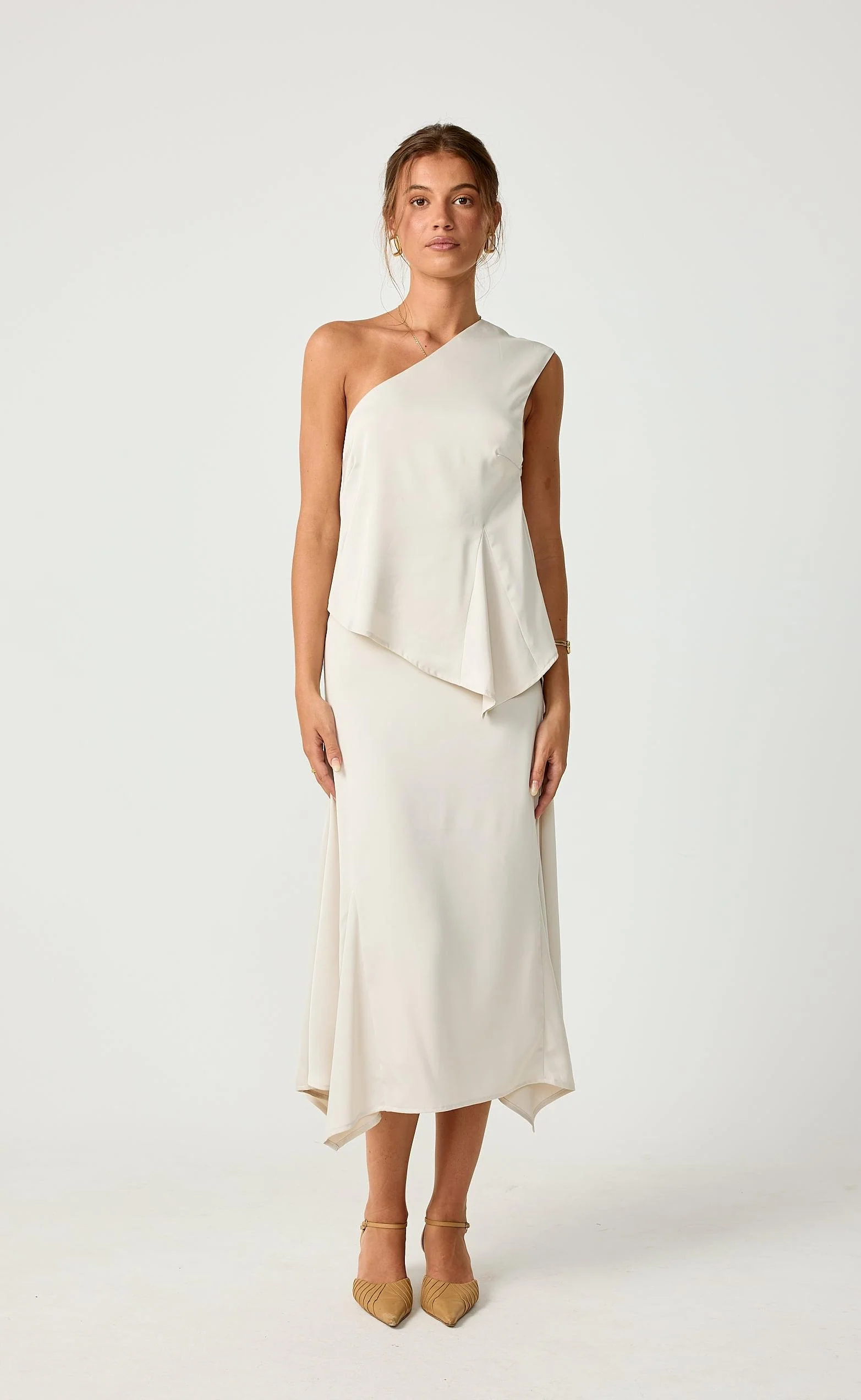 Stolen Glances Midi Skirt (Oat) - Image 5
