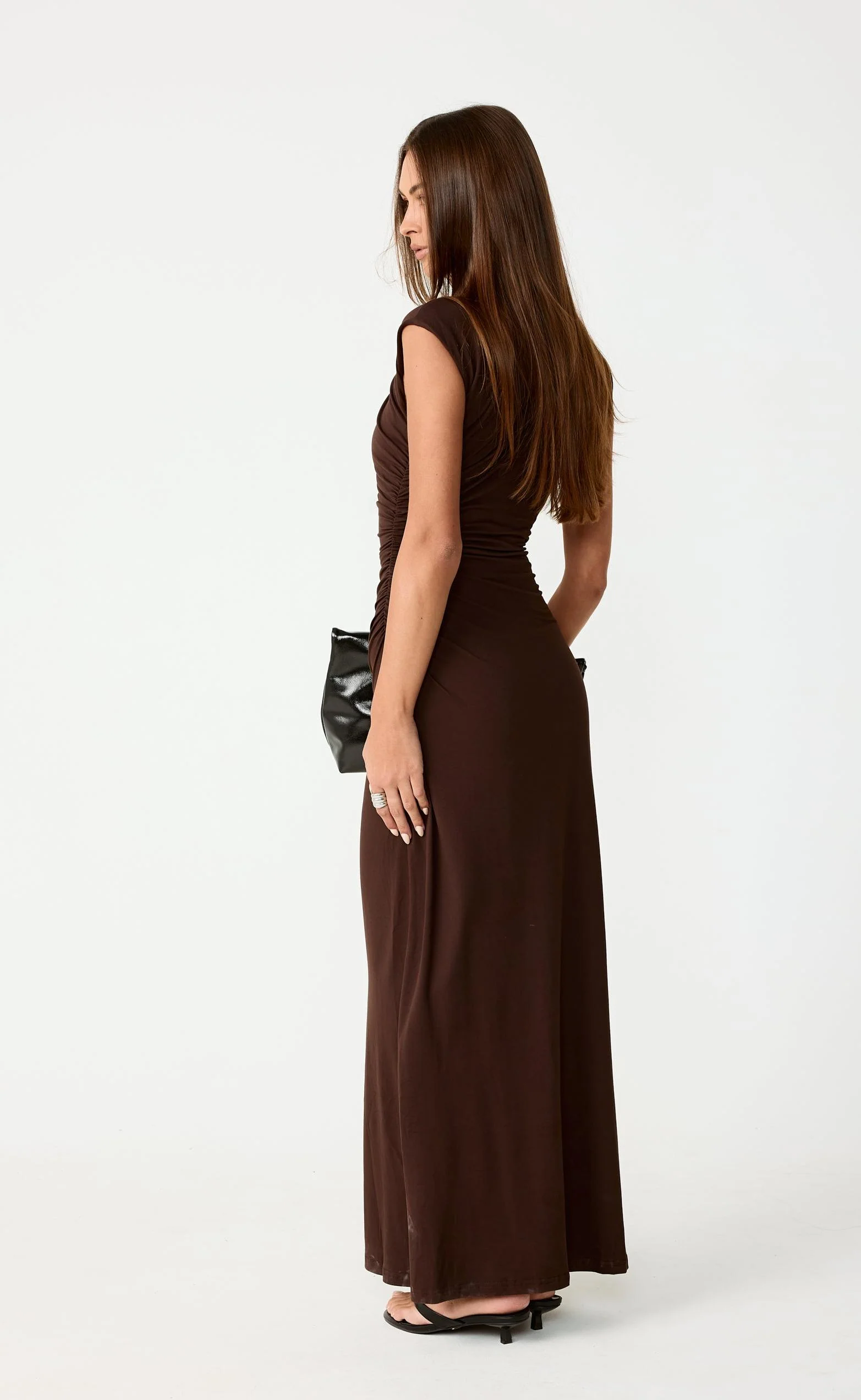 Stolen Maxi Dress (Chocolate) - Image 2