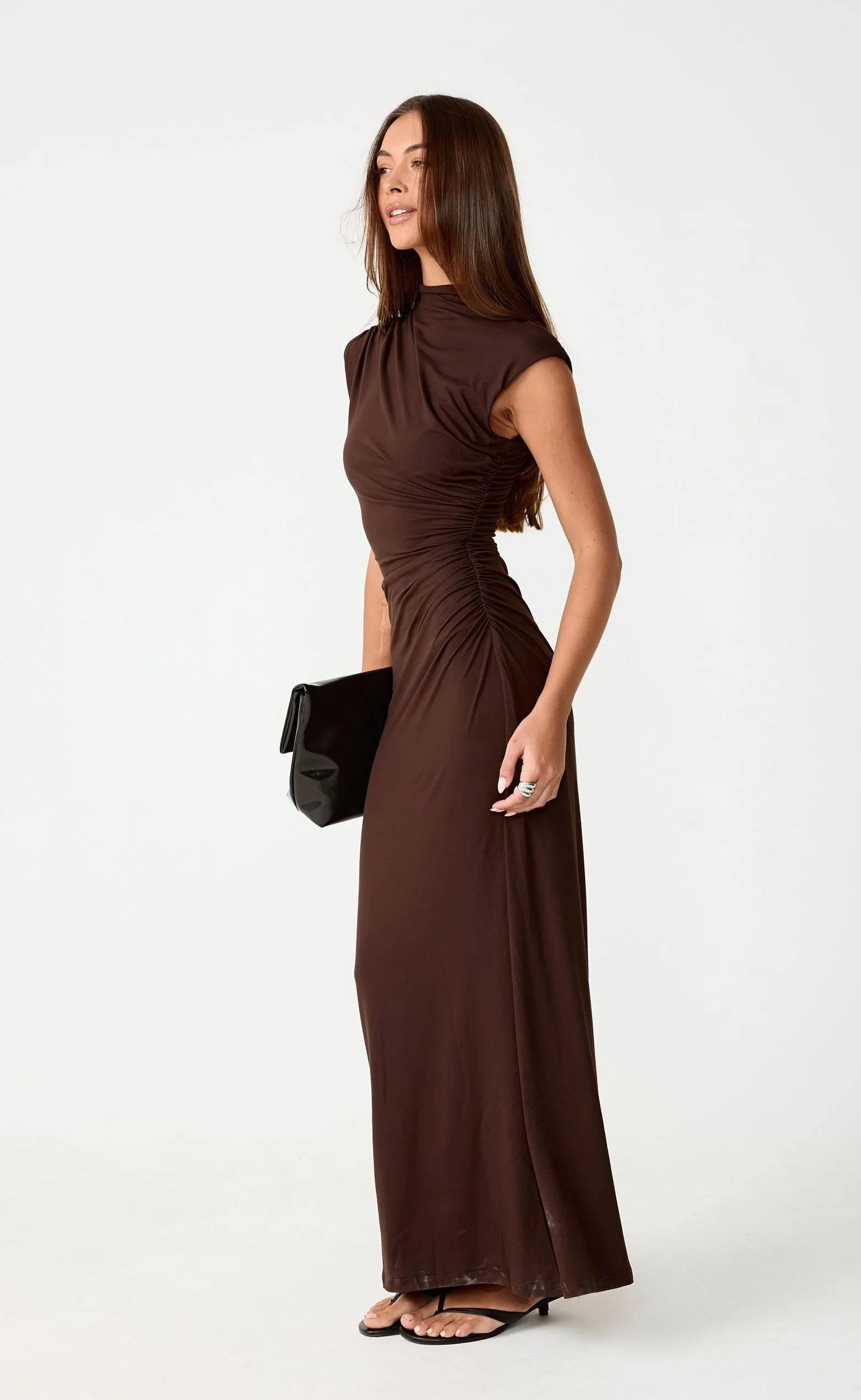 Stolen Maxi Dress (Chocolate) - Image 6