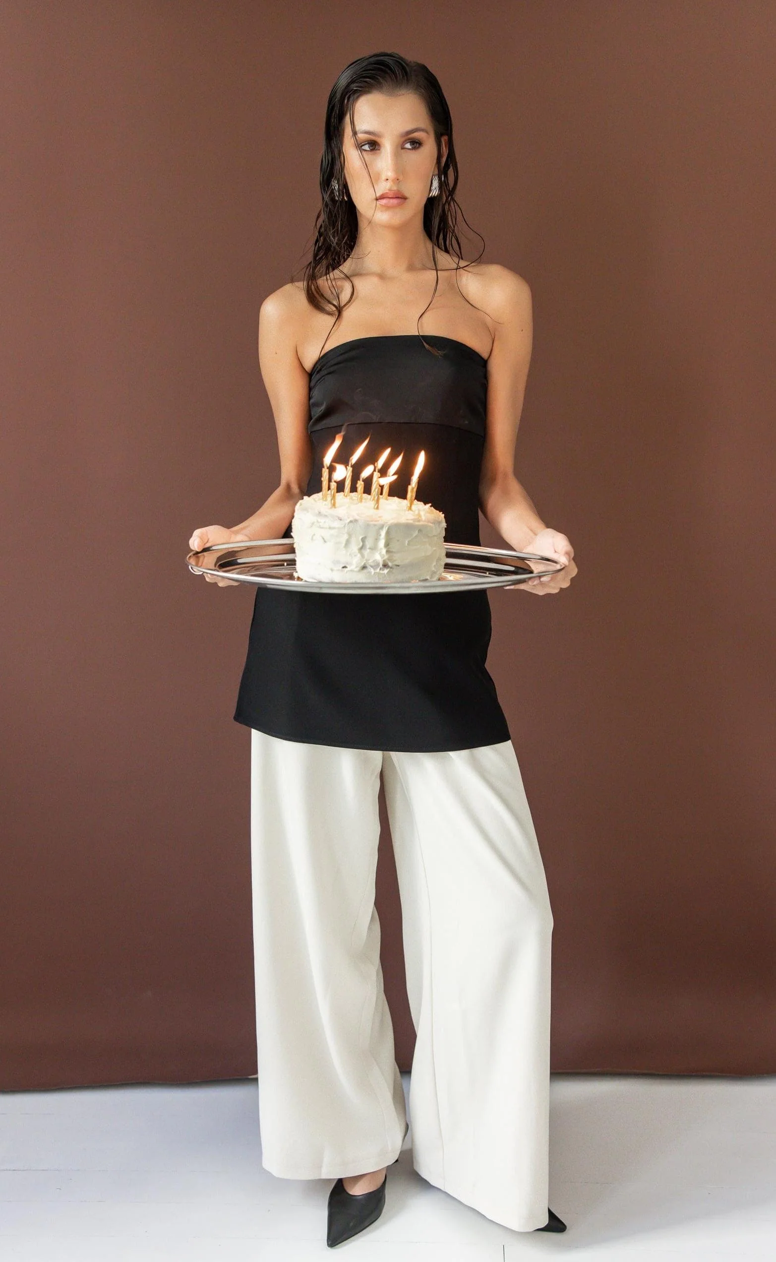 Suki Mini Dress (Black) - Image 5