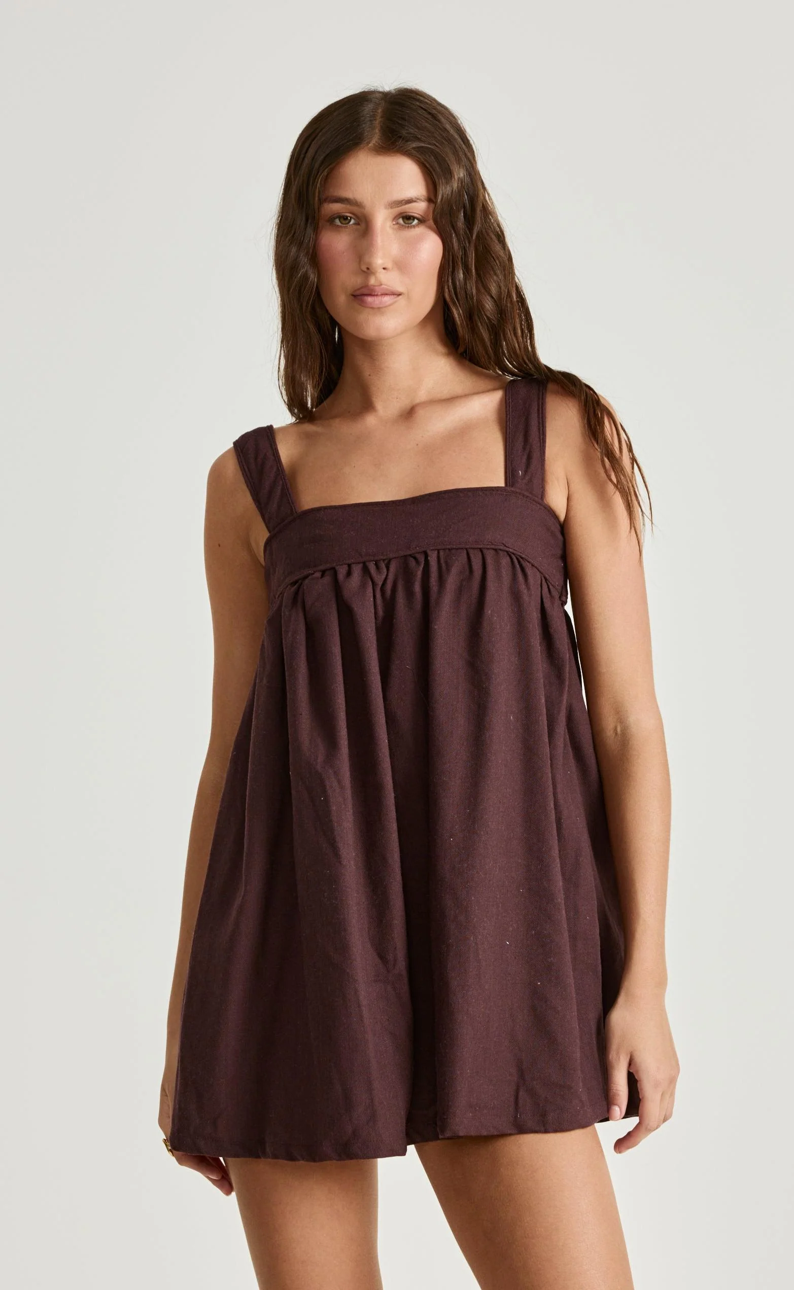 Sutton Mini Dress (Dark Mahogany) - Image 4
