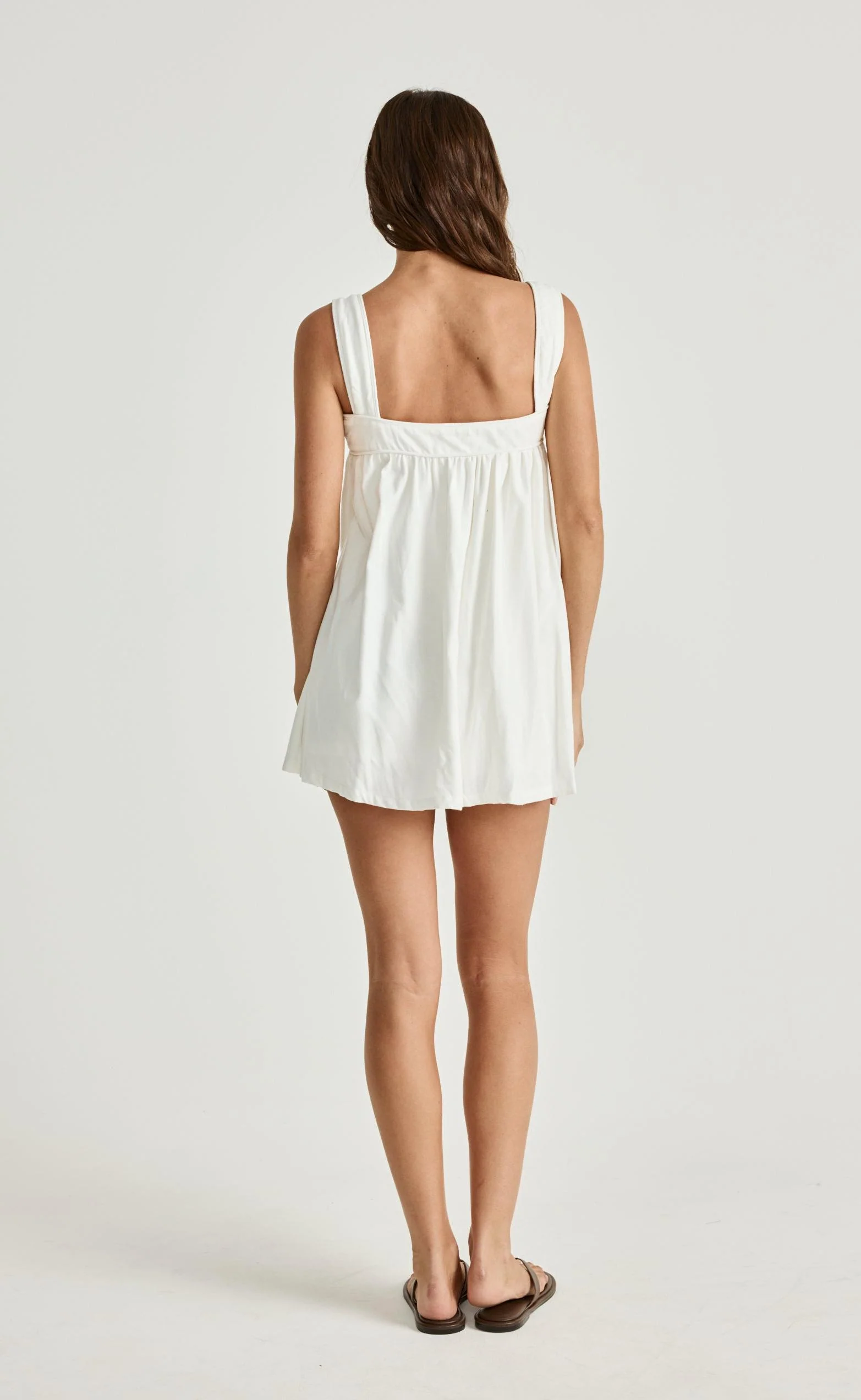 Sutton Mini Dress (White) - Image 4