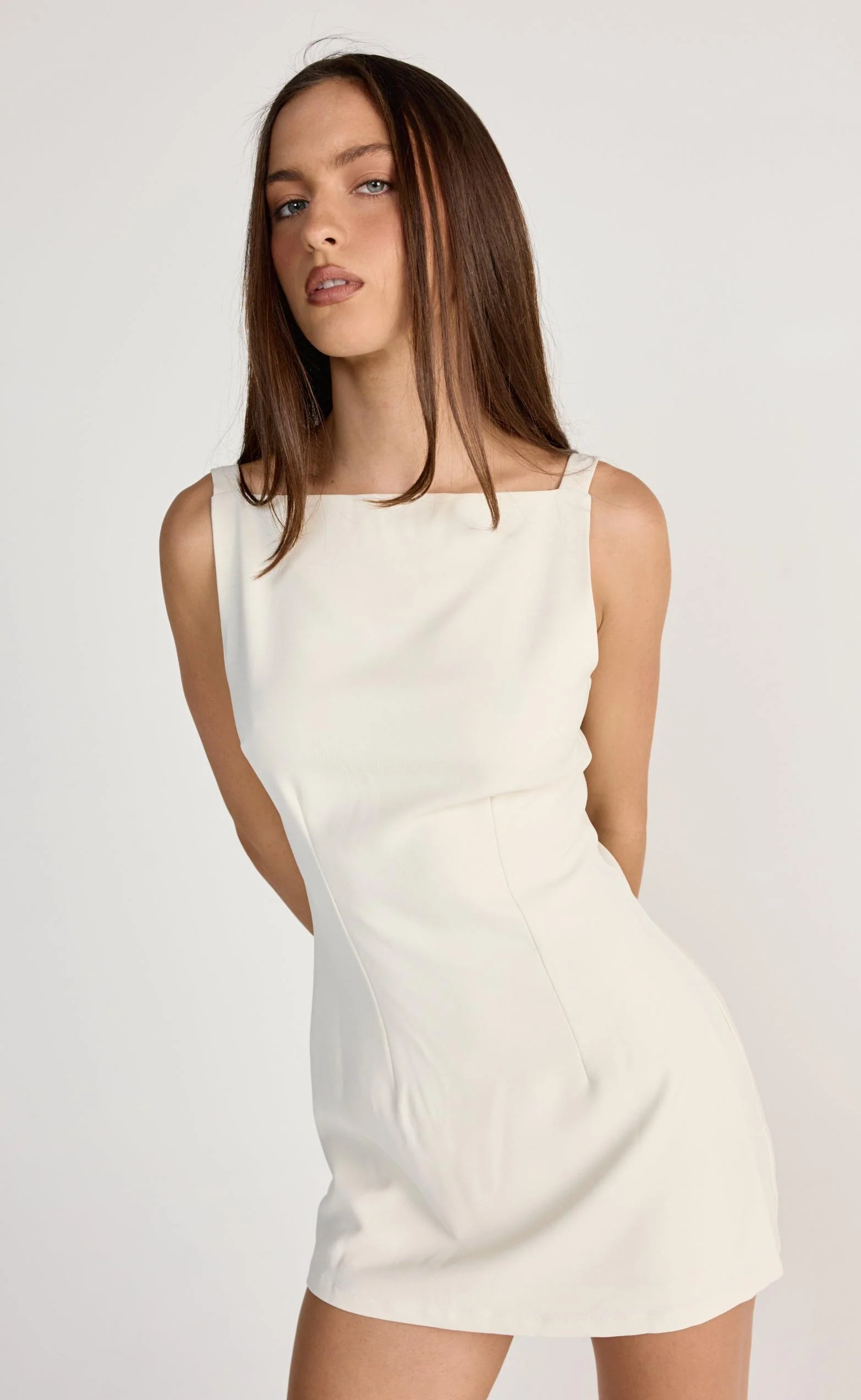 Tanner Mini Dress (Oat) - Image 3
