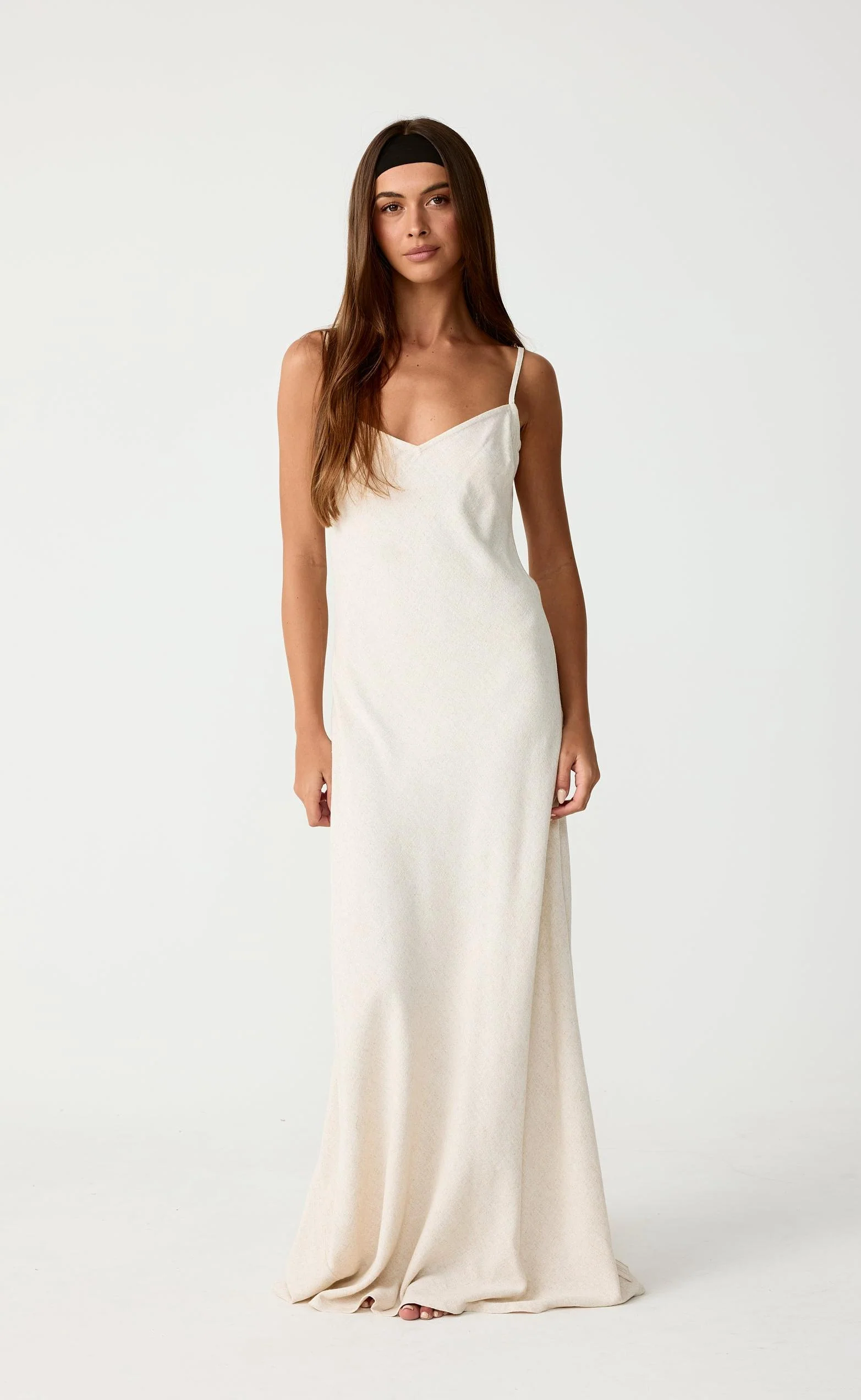 Thea Maxi Dress (Natural) - Image 4