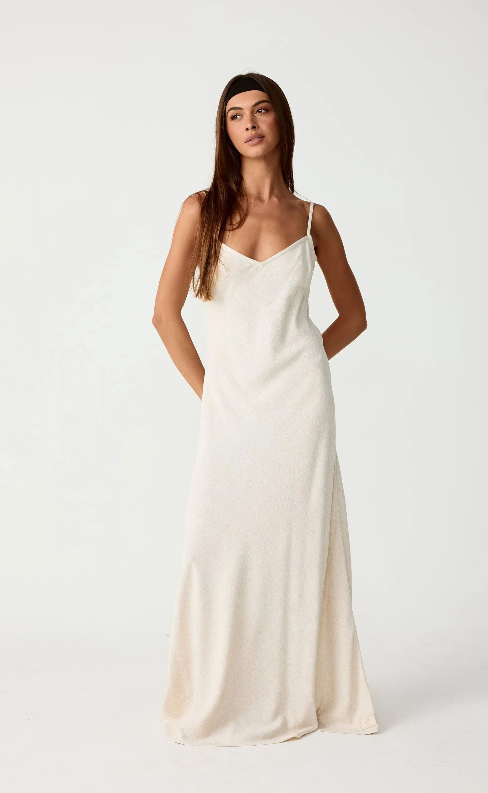 Thea Maxi Dress (Natural) - Image 5