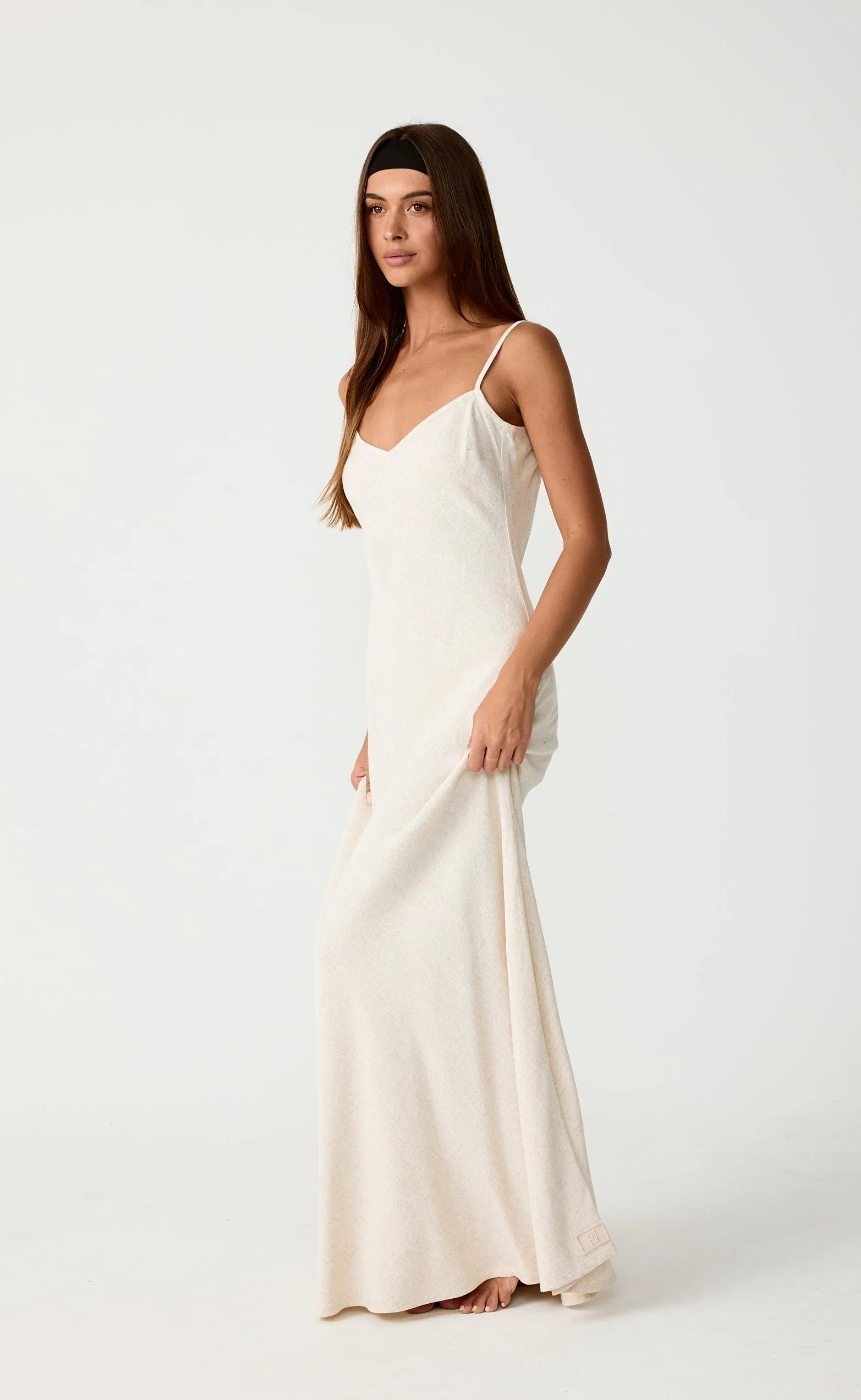 Thea Maxi Dress (Natural) - Image 6