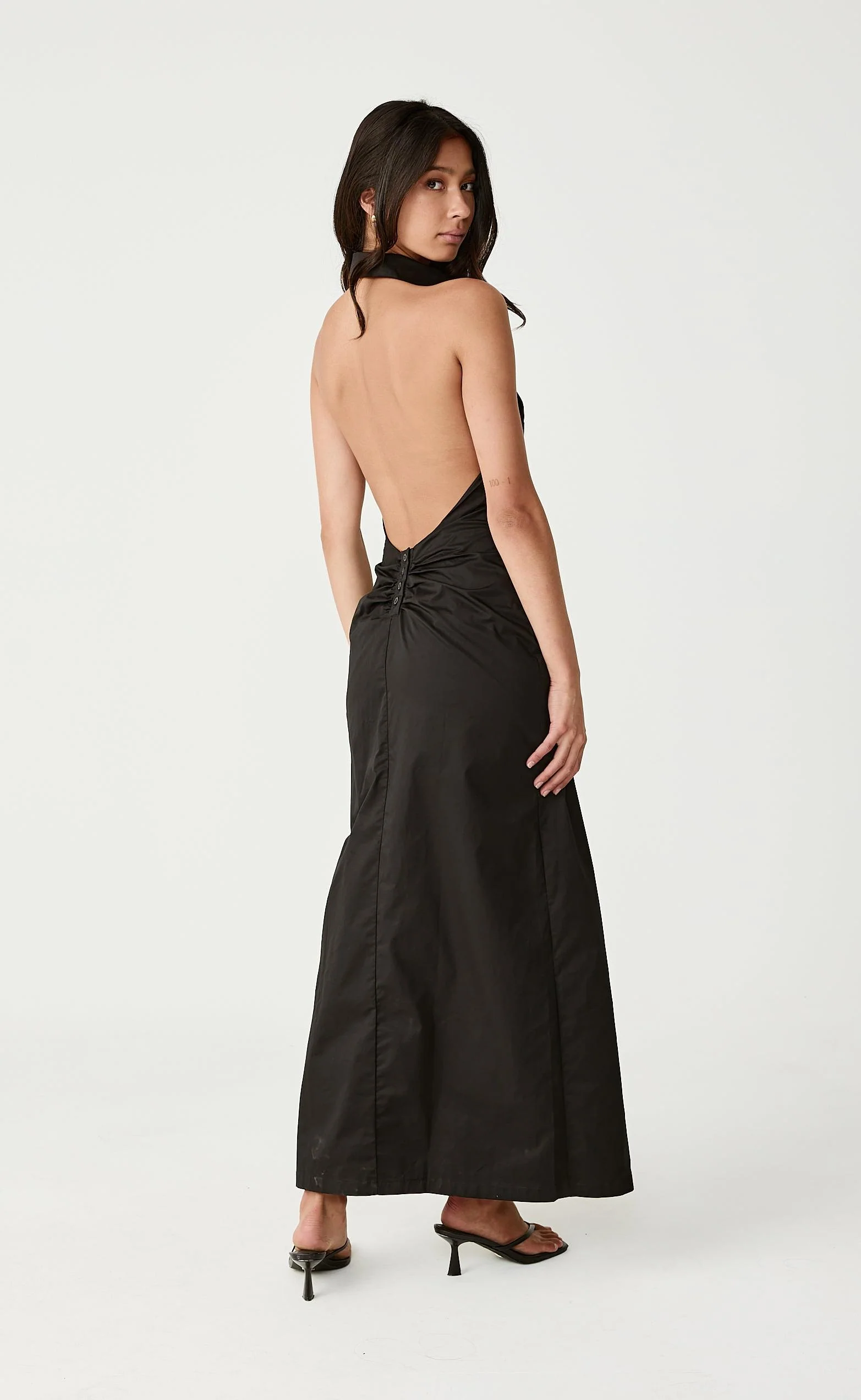 Tides Maxi Dress (Black) - Image 2