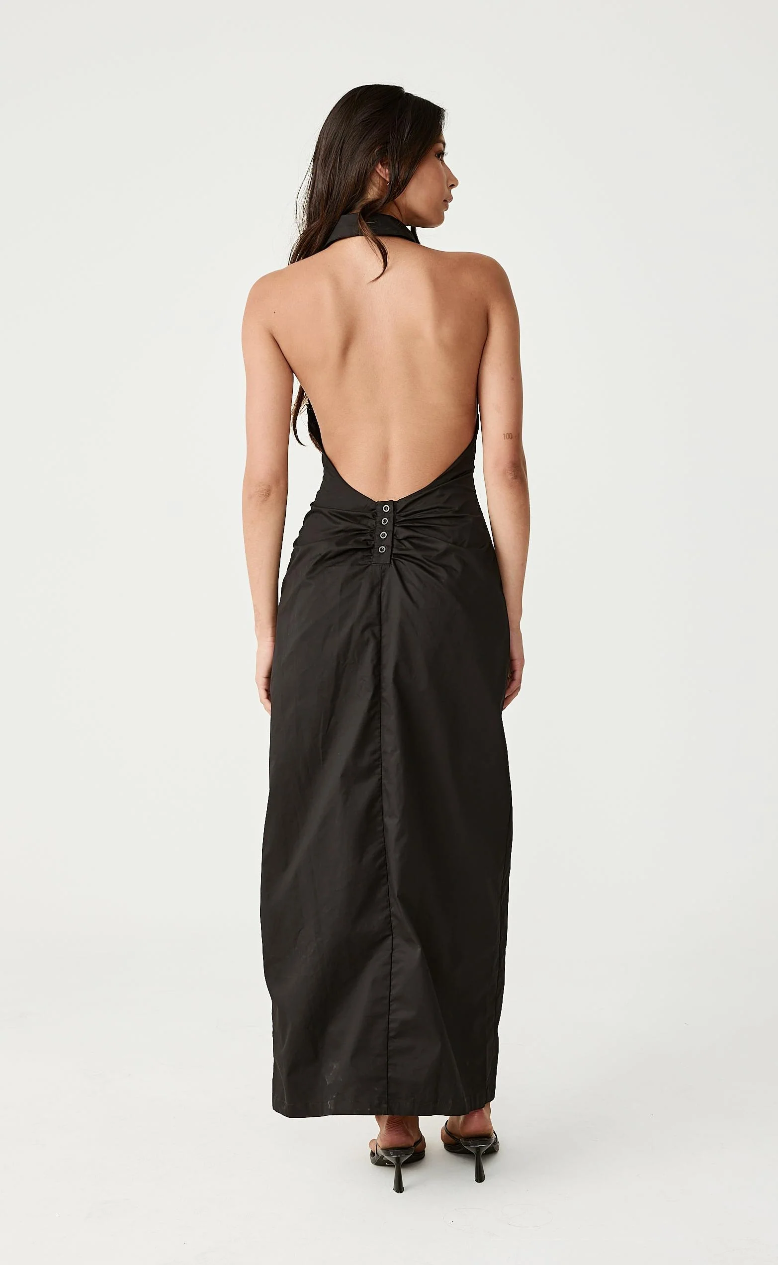 Tides Maxi Dress (Black) - Image 3