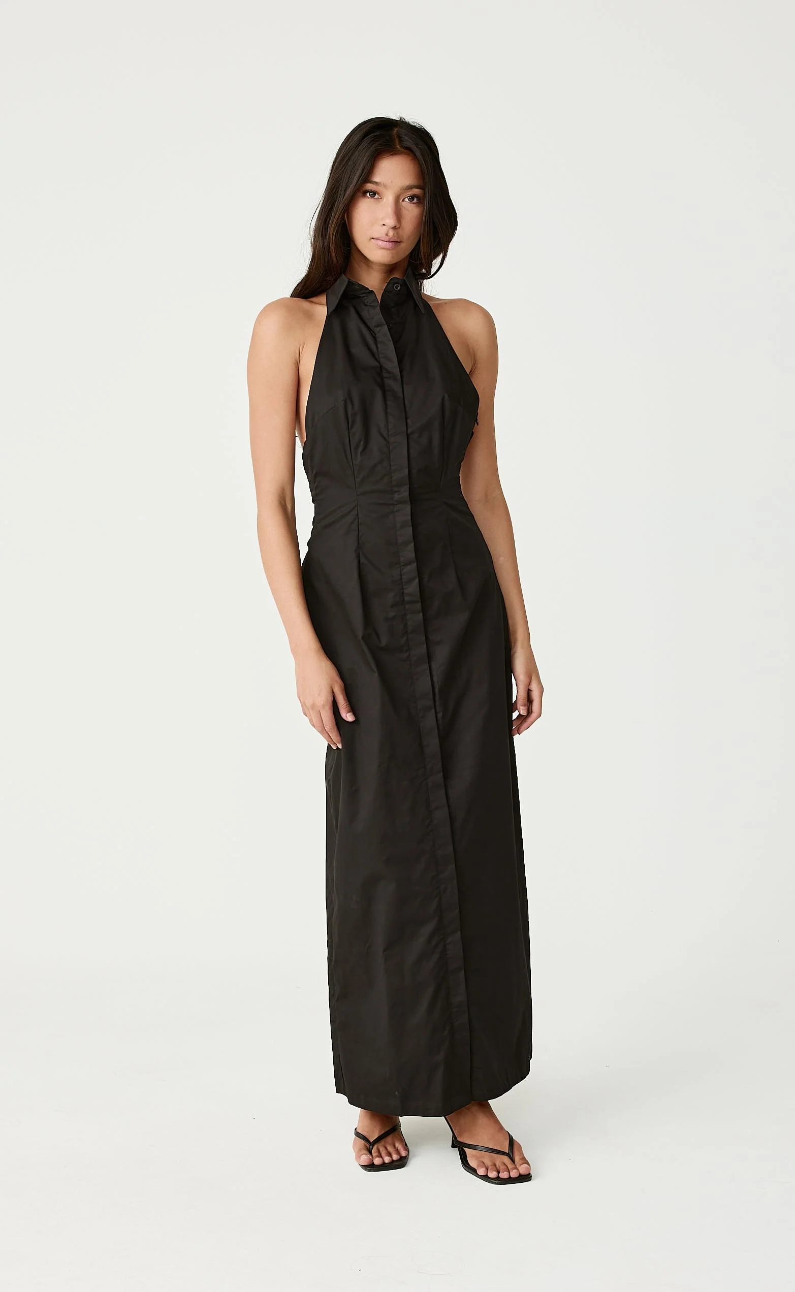 Tides Maxi Dress (Black) - Image 4