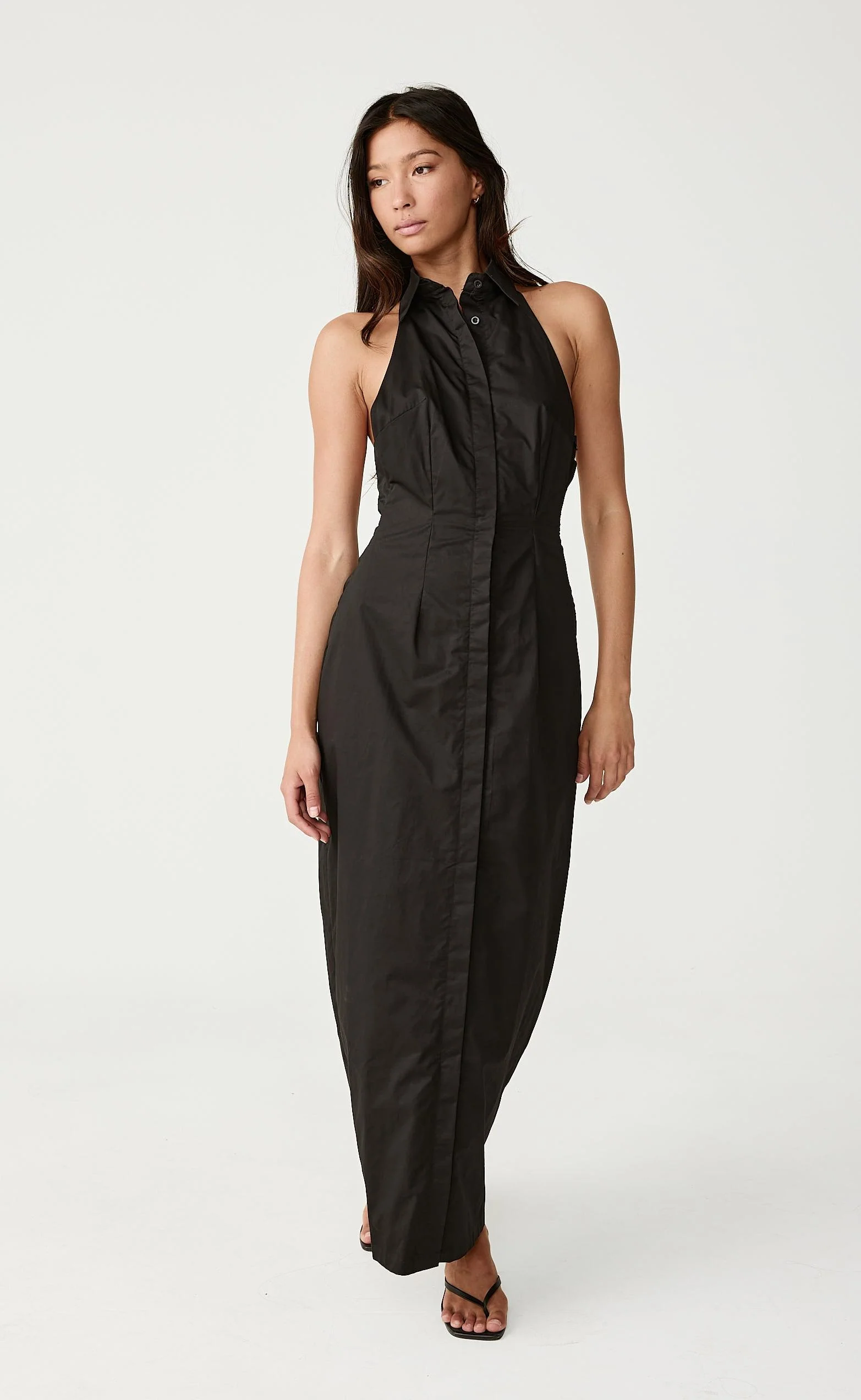 Tides Maxi Dress (Black) - Image 5