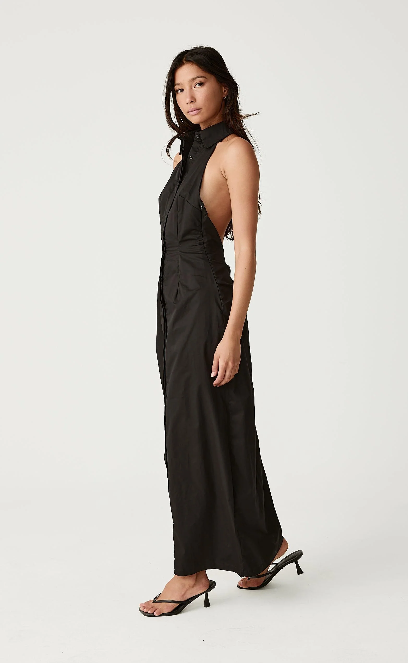 Tides Maxi Dress (Black) - Image 8