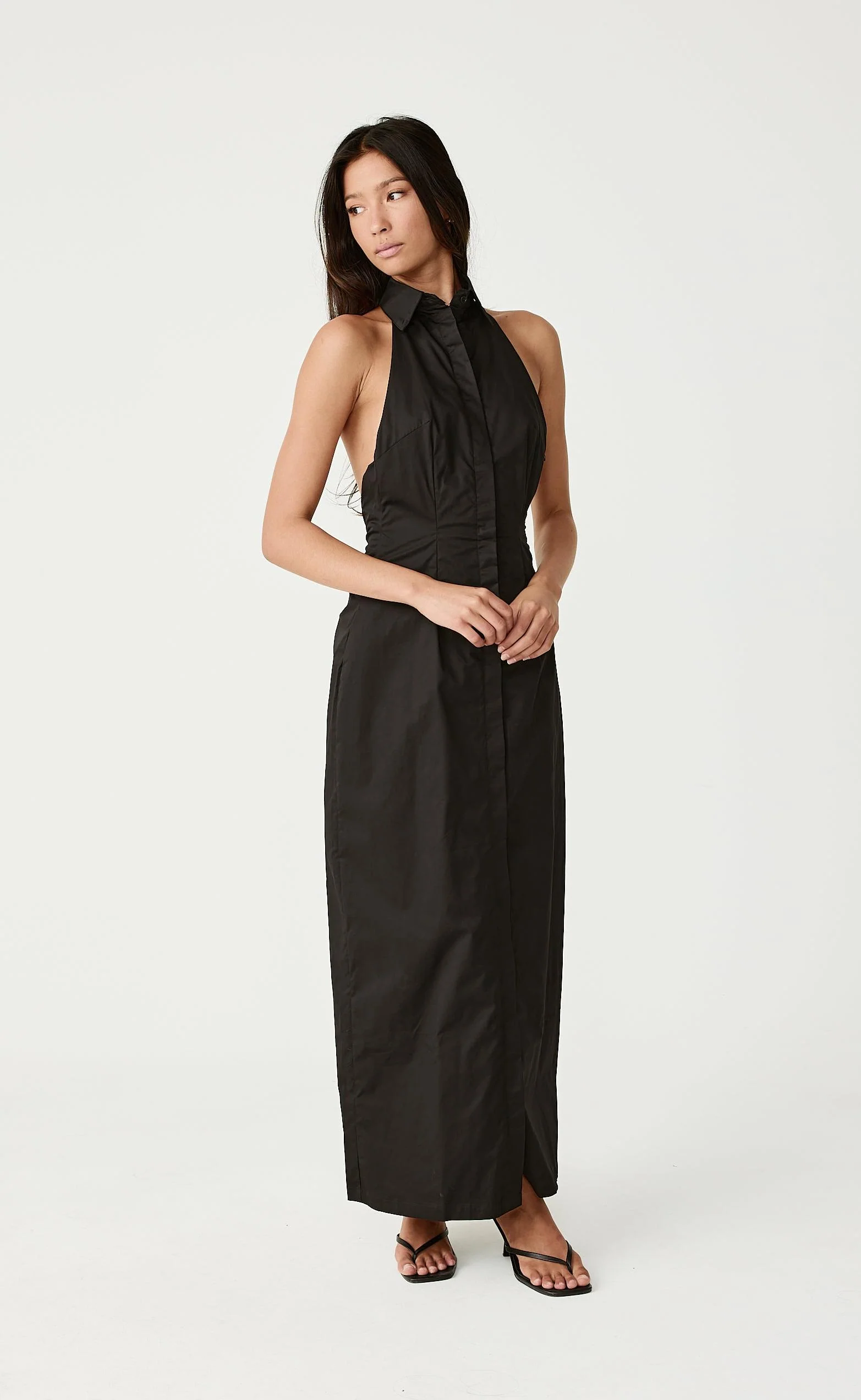 Tides Maxi Dress (Black) - Image 9