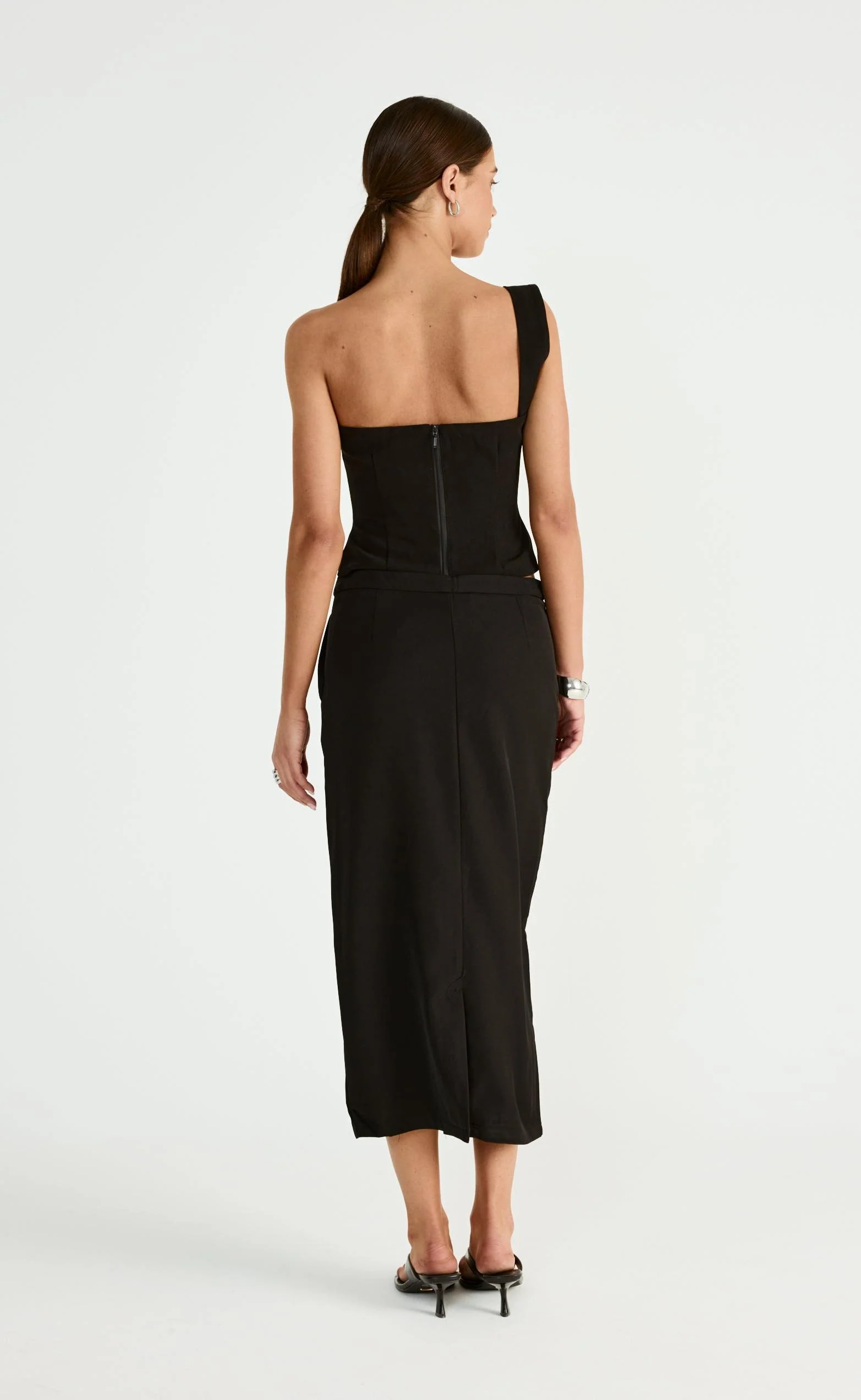 Tillie Midi Skirt (Black) - Image 2