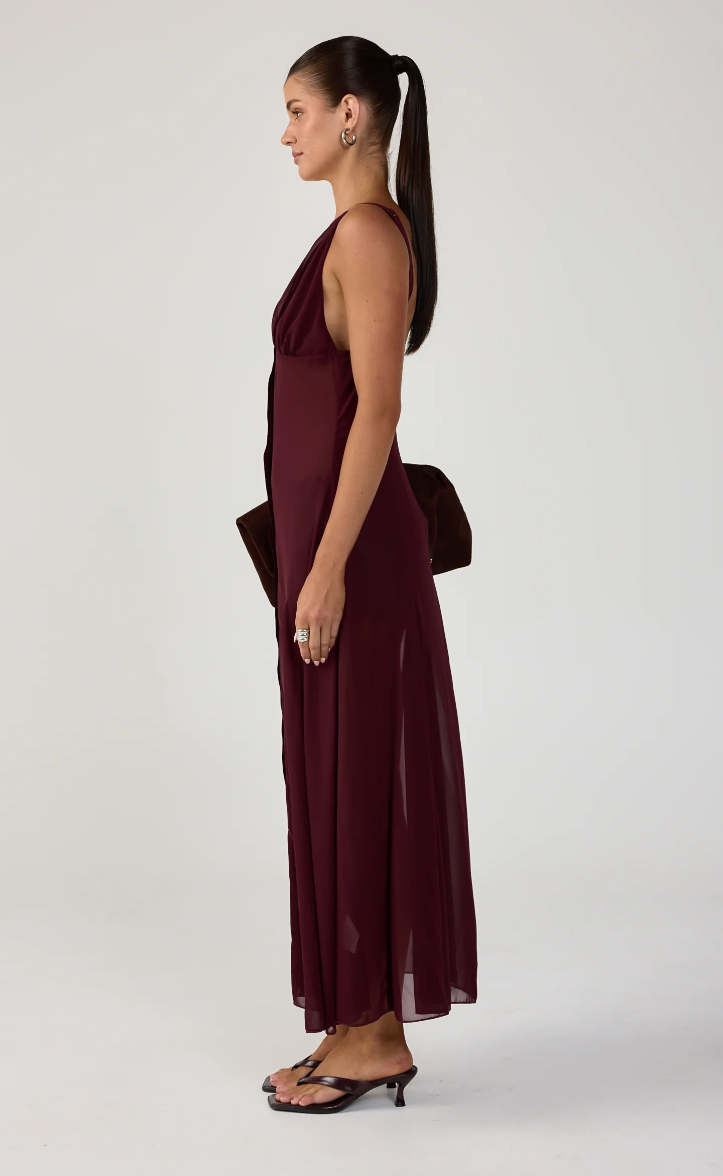 Two Step Maxi Dress (Plum) - Image 6
