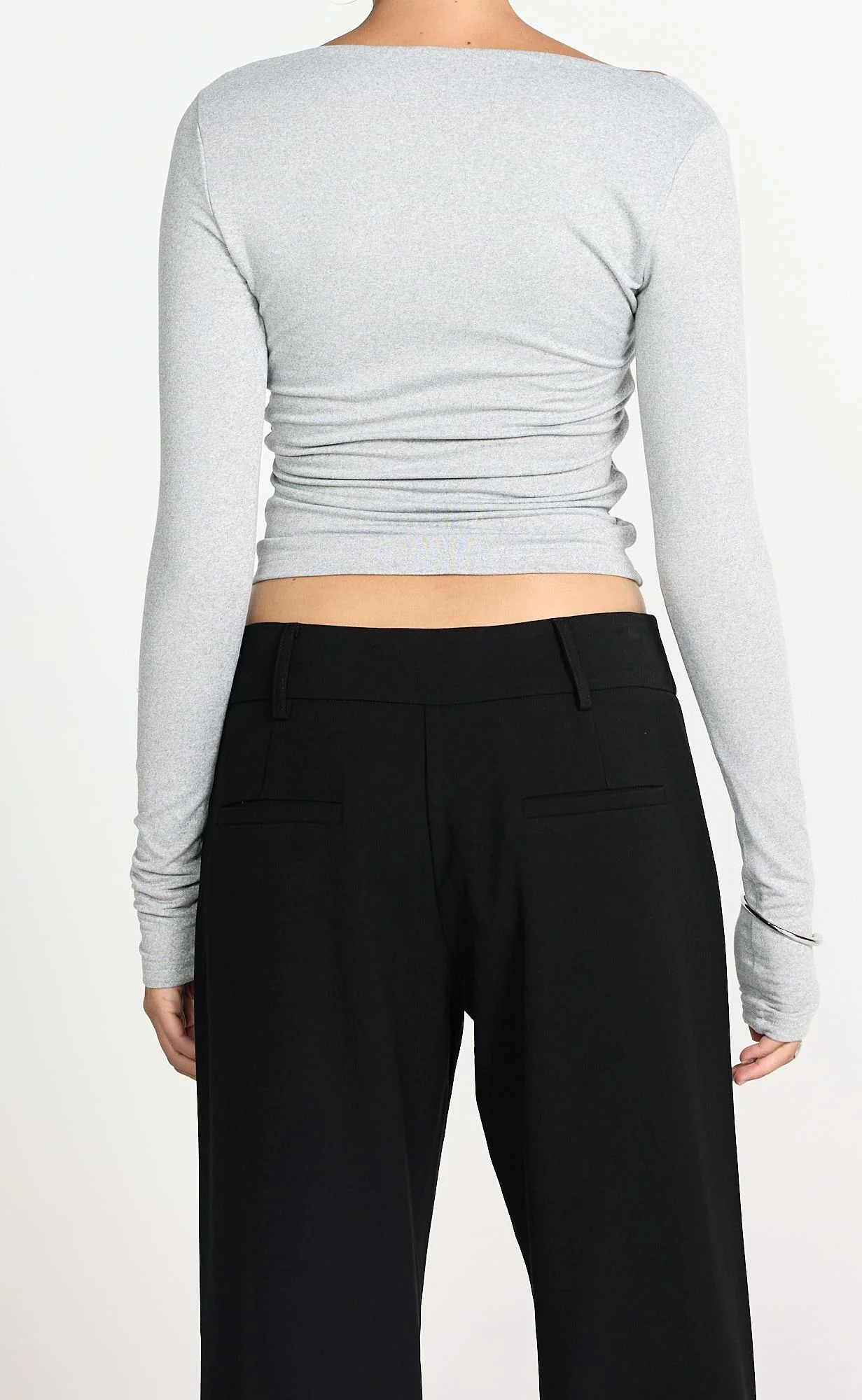 Twyla Long Sleeve Top (Grey Marle) - Image 8