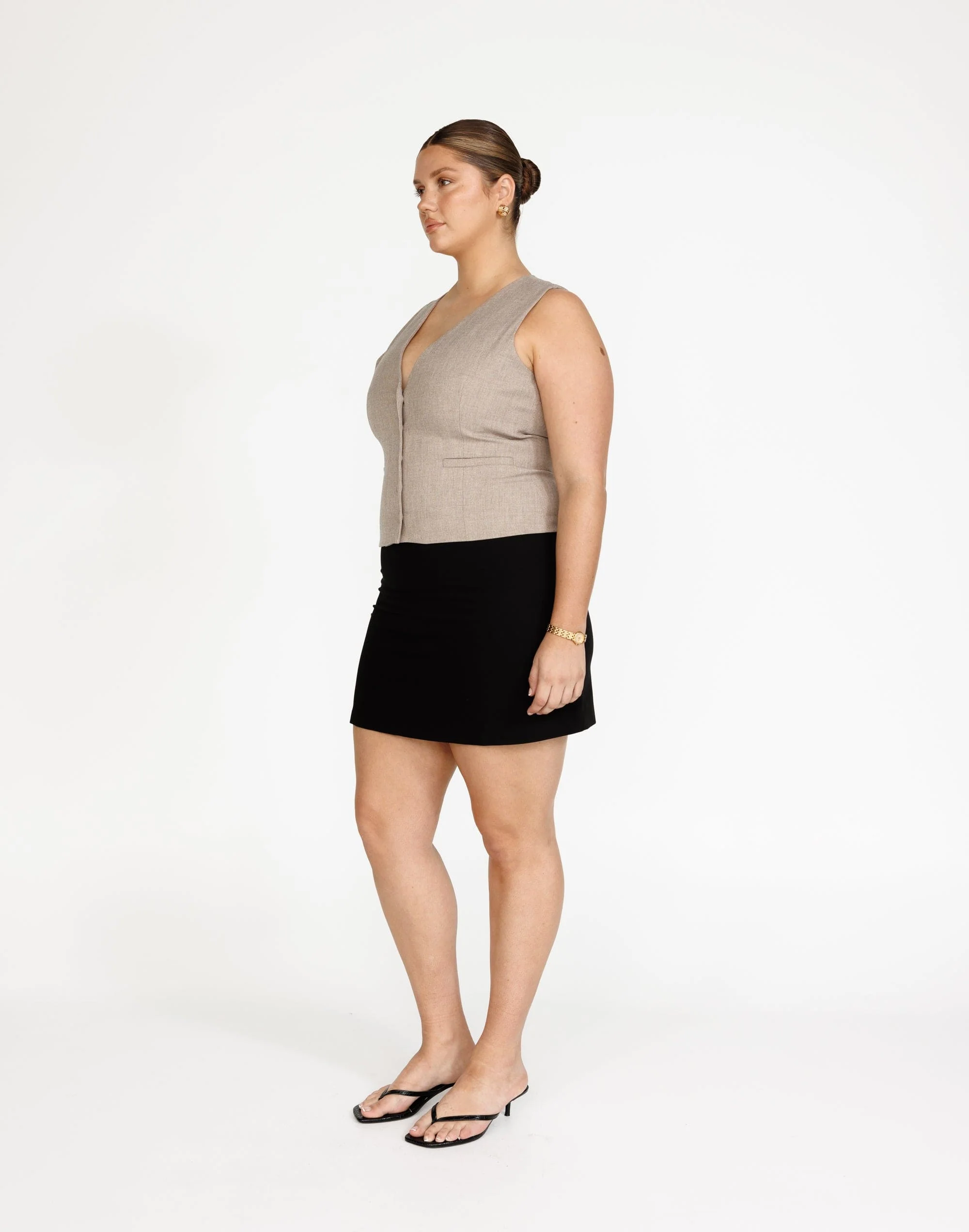 Valeria Mini Skirt (Black) - Image 3