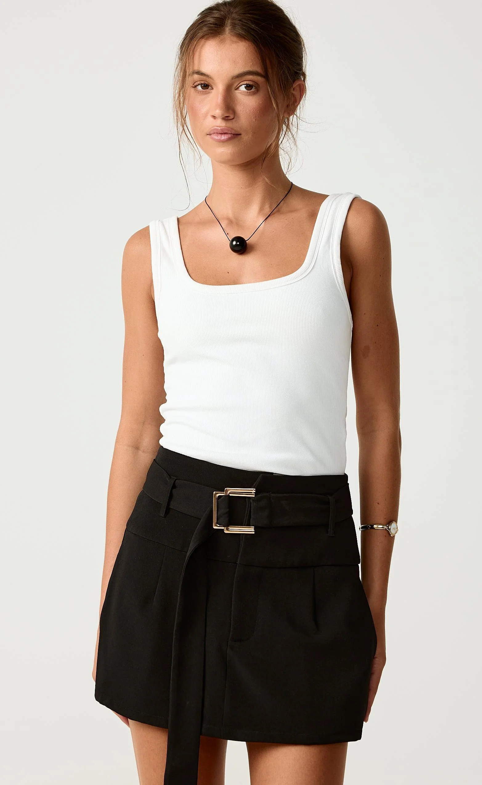 Vera Mini Skirt (Black) - Image 2