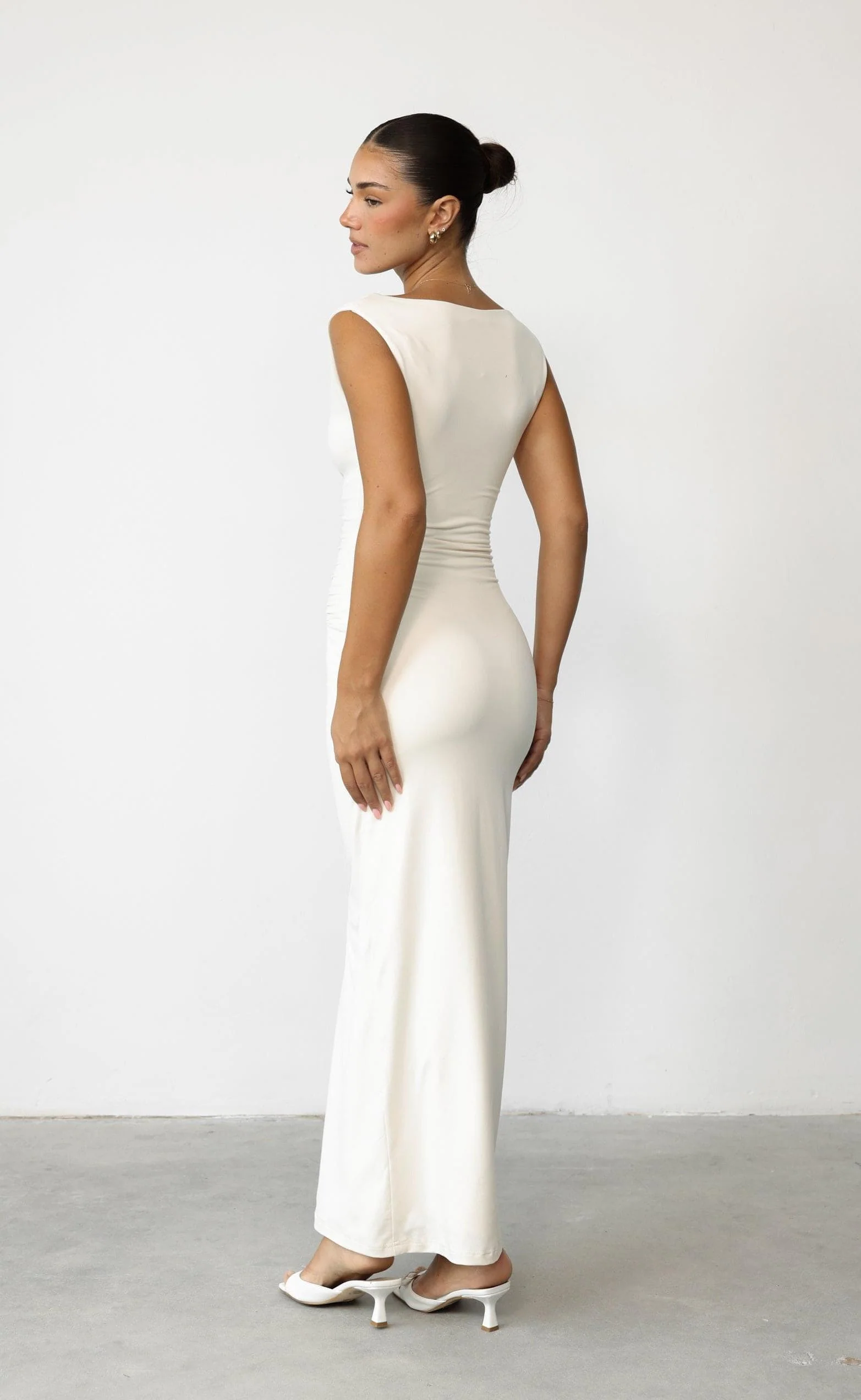 Viola Maxi Dress (Oat) - Image 6