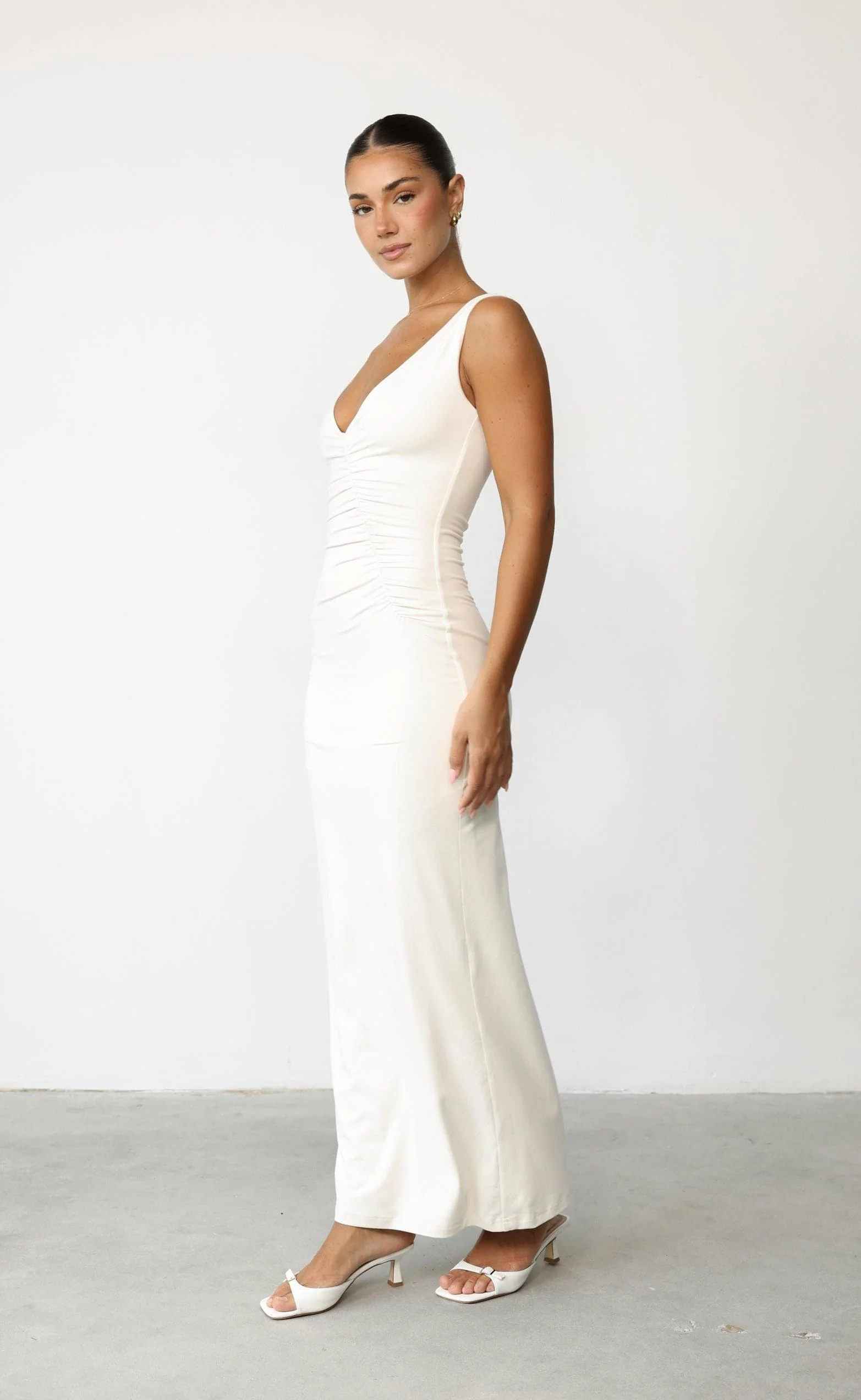 Viola Maxi Dress (Oat) - Image 7