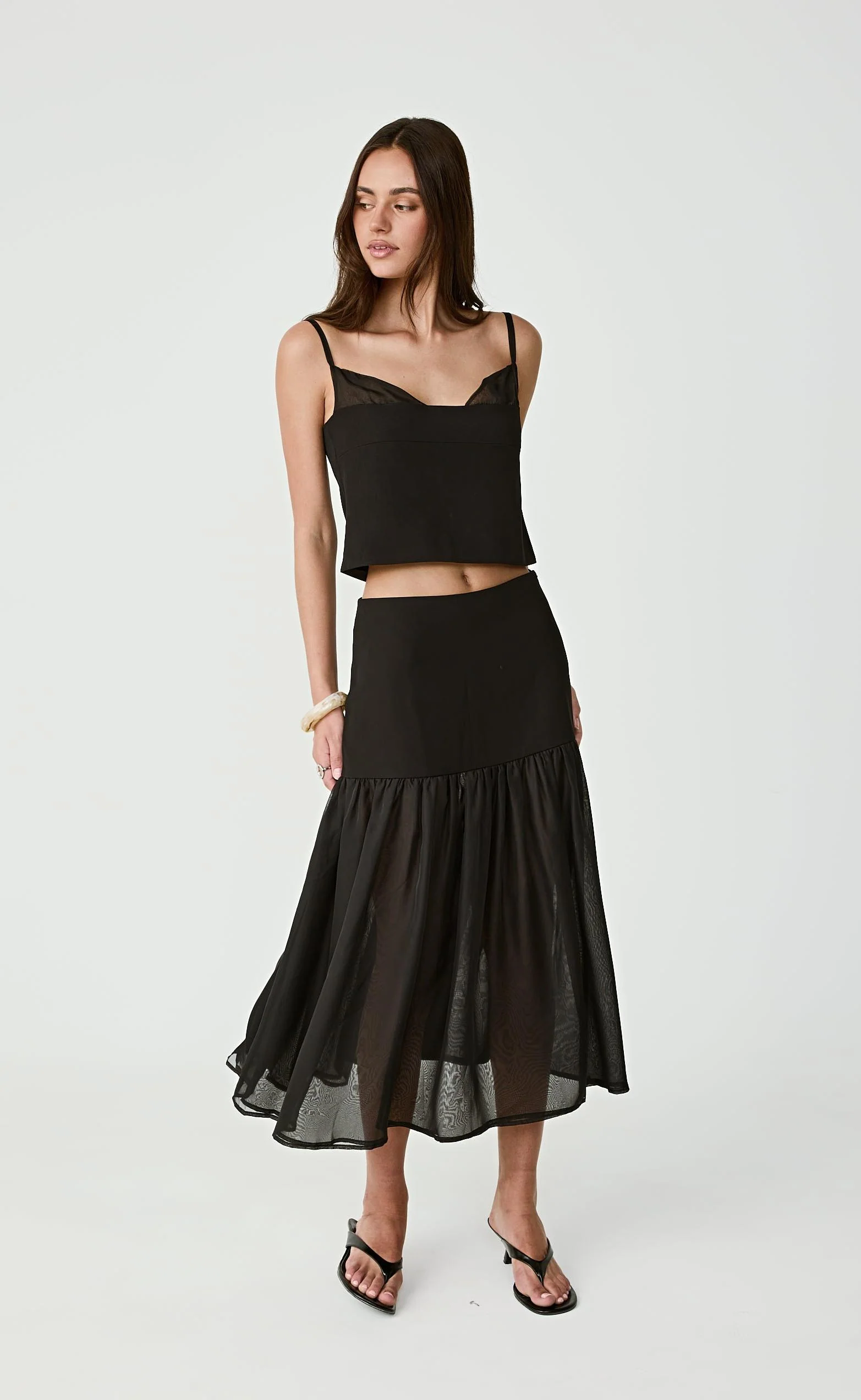 Watson Midi Skirt (Black) - Image 2