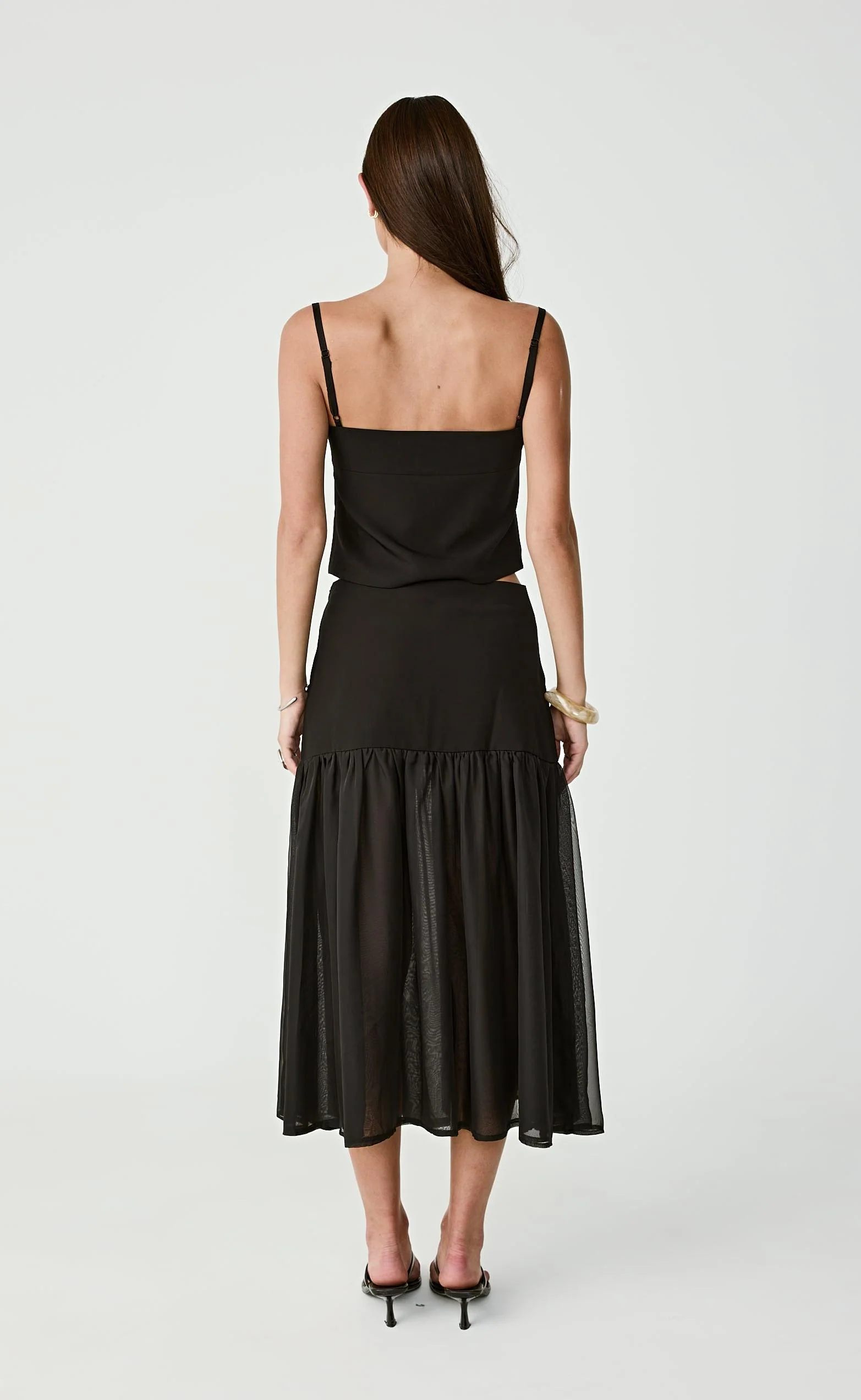 Watson Midi Skirt (Black) - Image 3