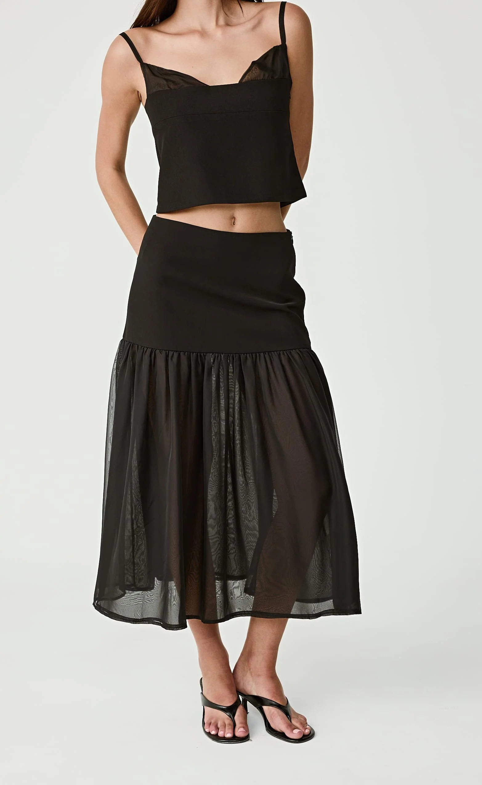 Watson Midi Skirt (Black) - Image 4