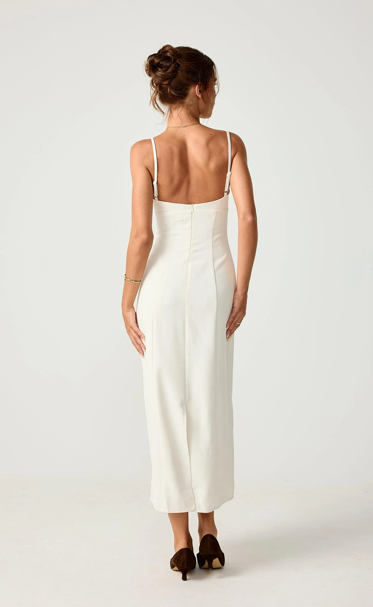 Whirlwind Love Midi Dress (Oat) - Image 2