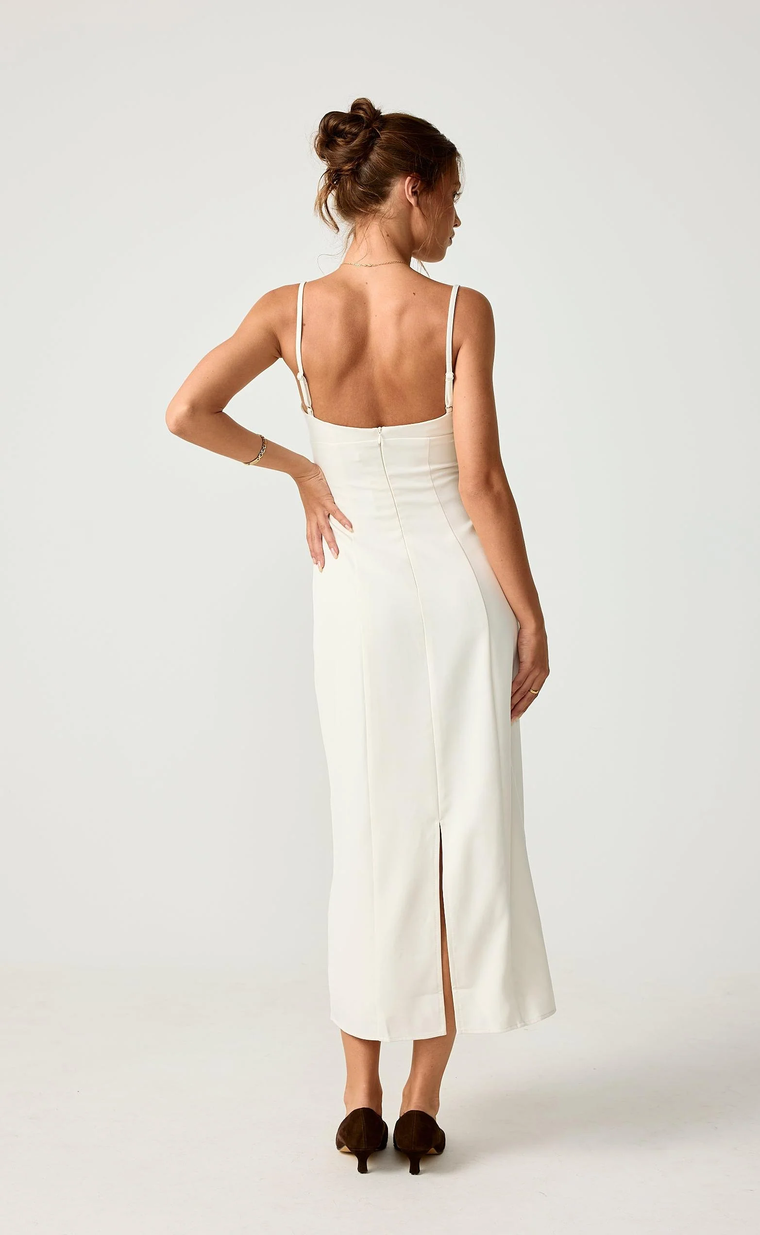 Whirlwind Love Midi Dress (Oat) - Image 6