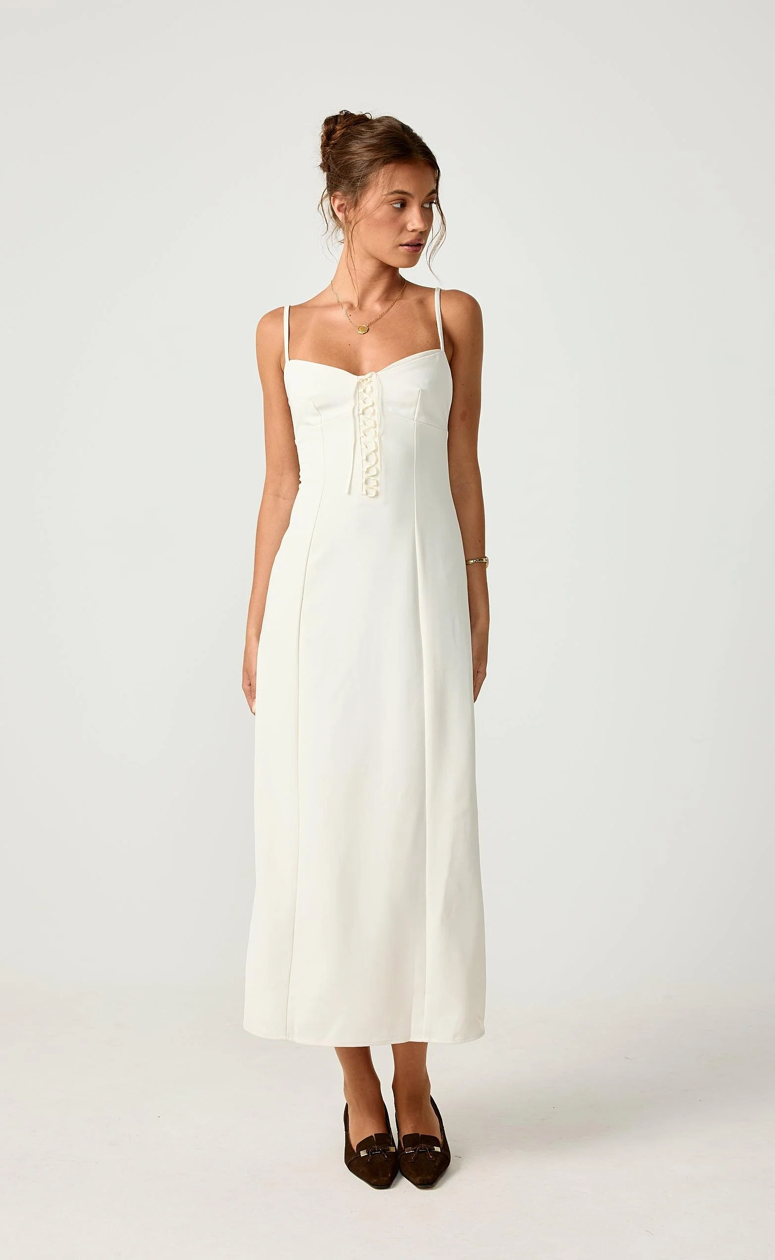 Whirlwind Love Midi Dress (Oat) - Image 7