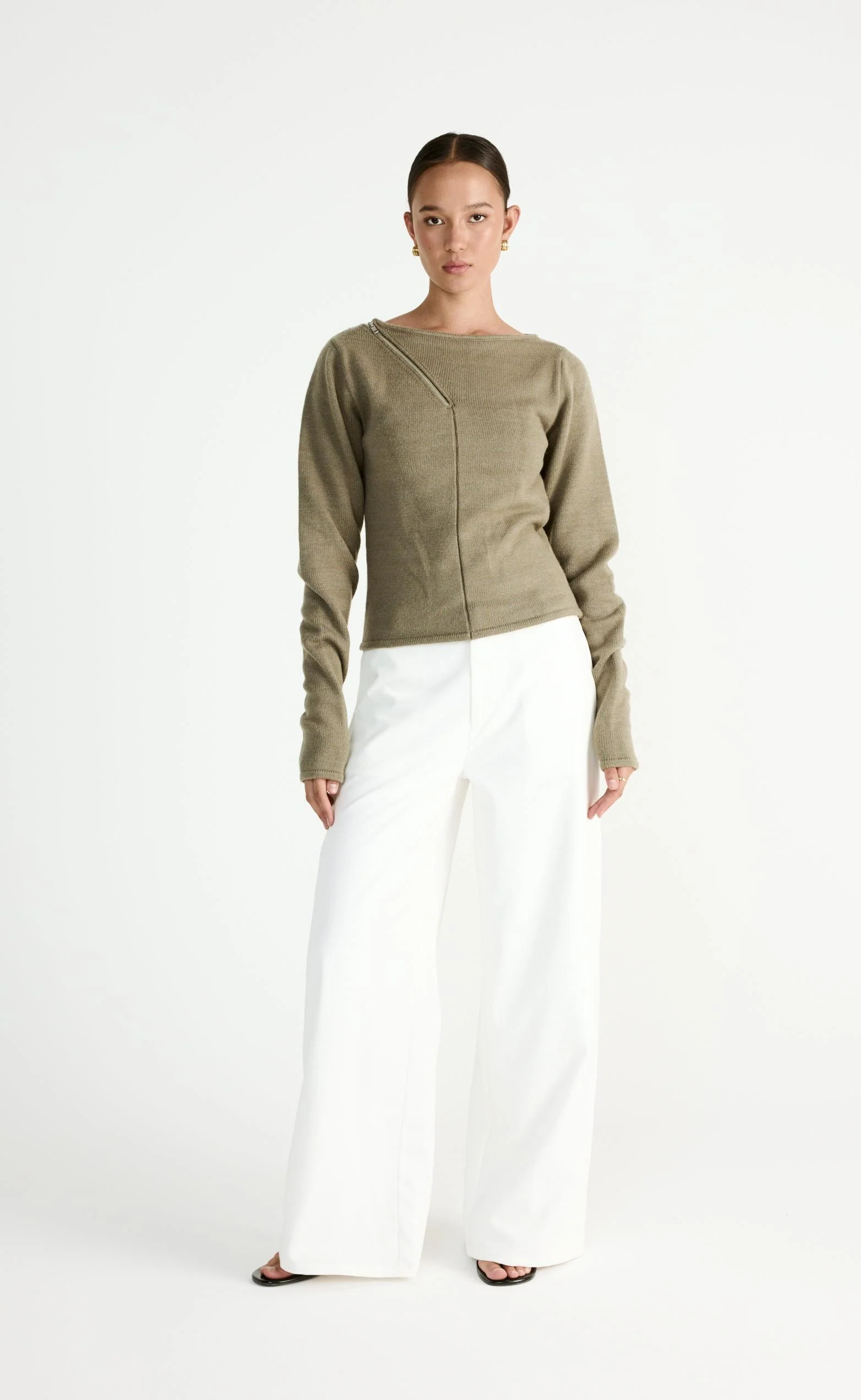 Wynter Long Sleeve Top (Dusty Olive) - Image 4