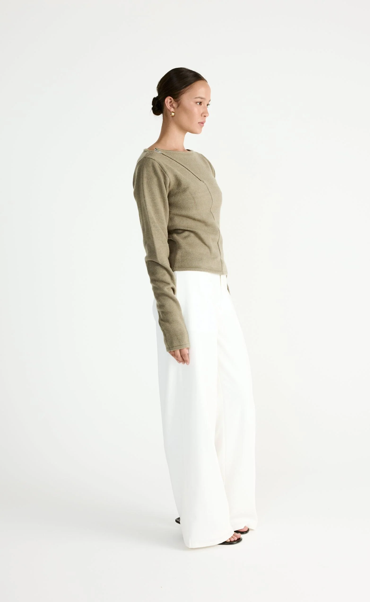 Wynter Long Sleeve Top (Dusty Olive) - Image 5