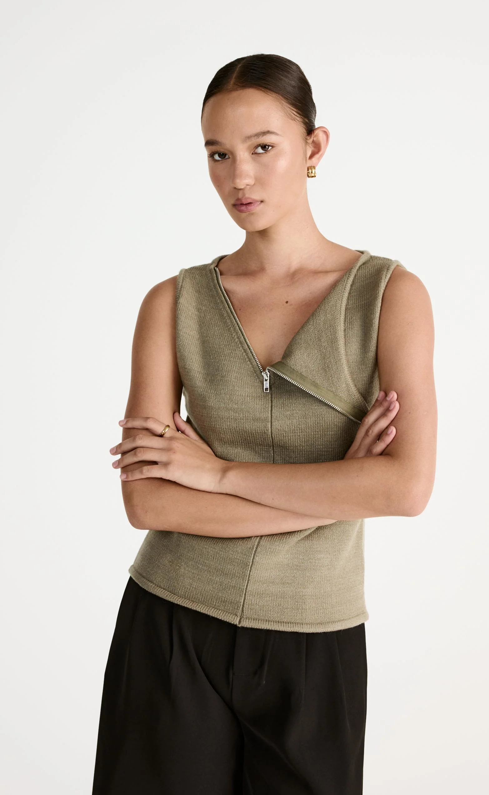 Wynter Top (Dusty Olive) - Image 2