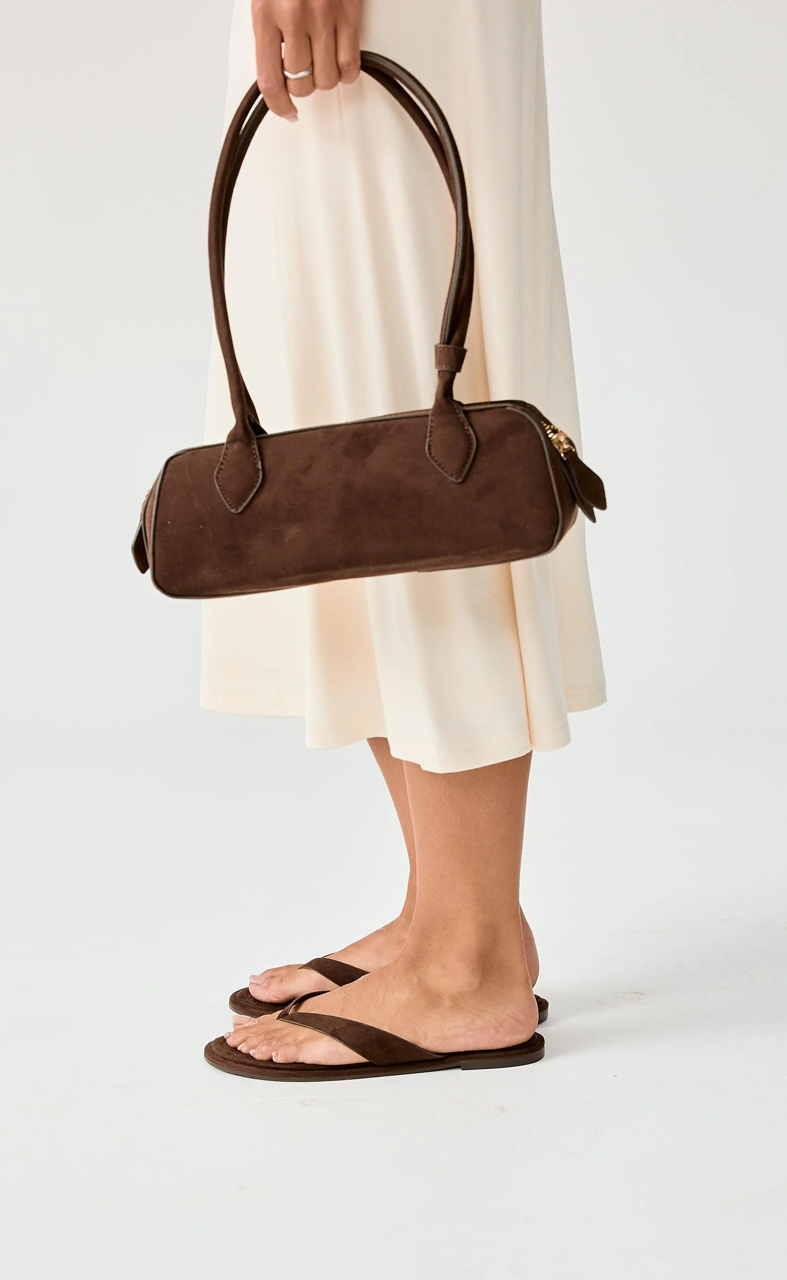 Zenobia Sandals (Dark Cocoa Suede) - Image 2