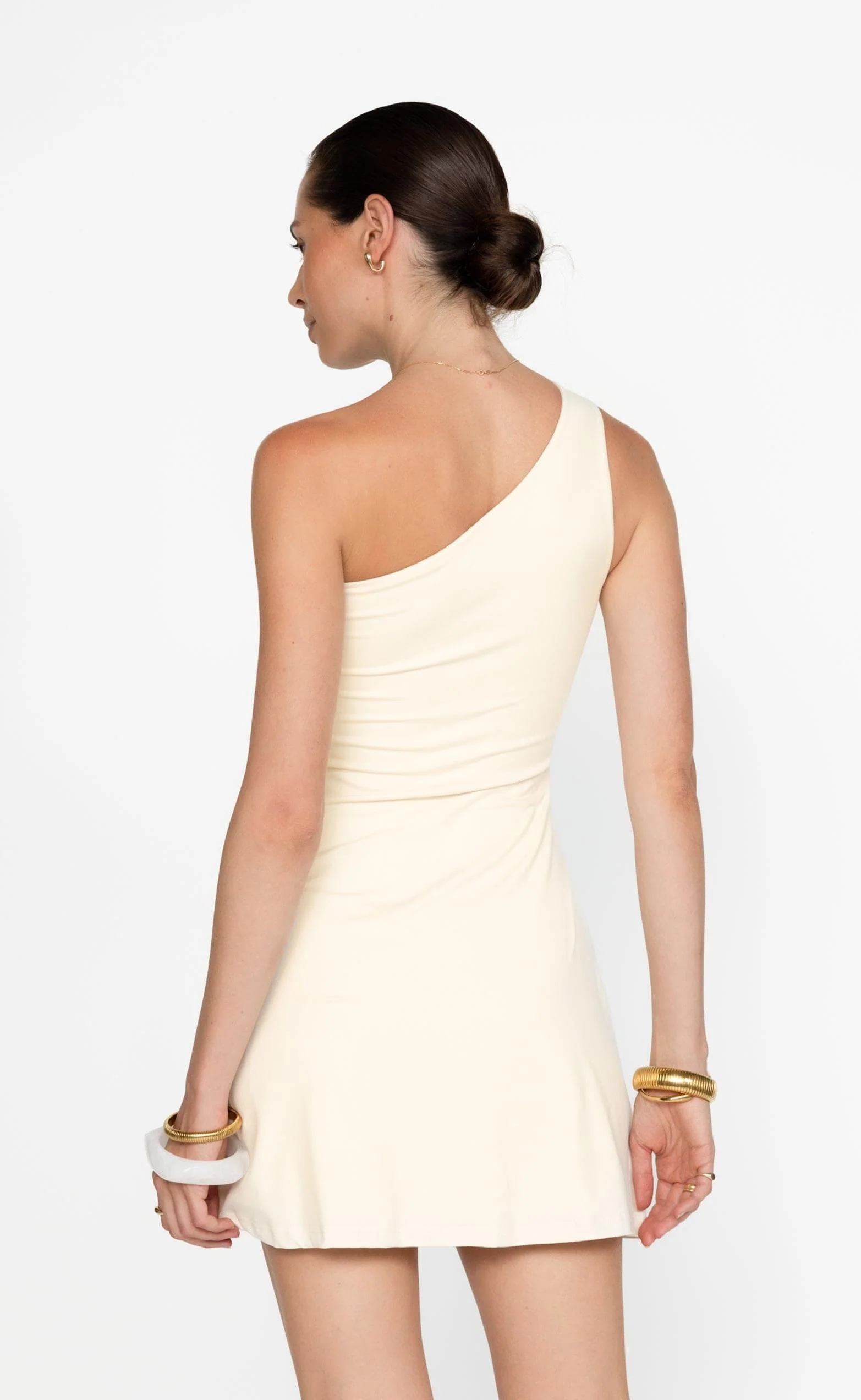 Zuelia Mini Dress (Oat) - Image 6